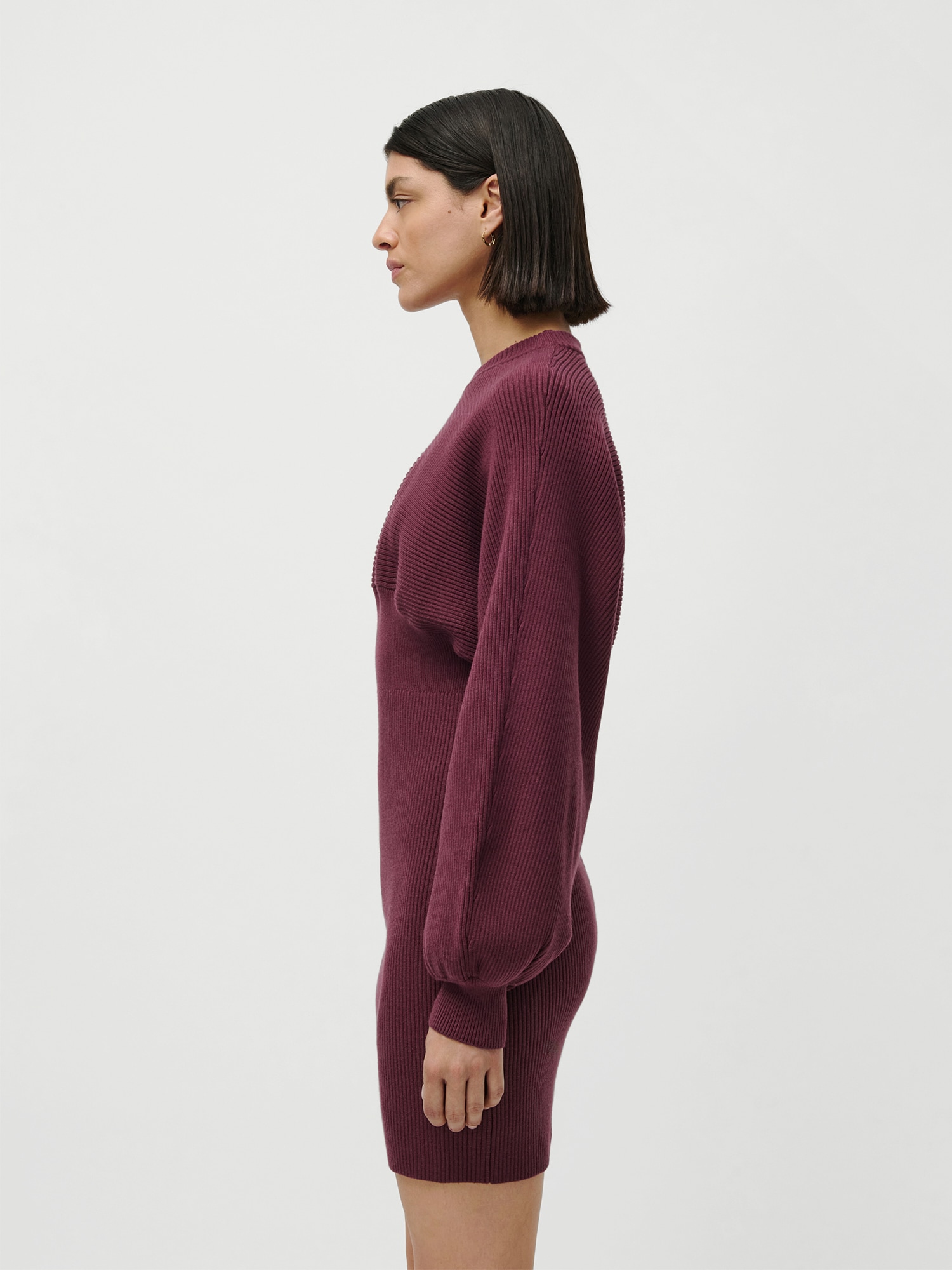 LeGer Minikleid »Camille, LeGer by Lena Gercke« Ohne Taschen aus Rippstrick, Fledermausärmel