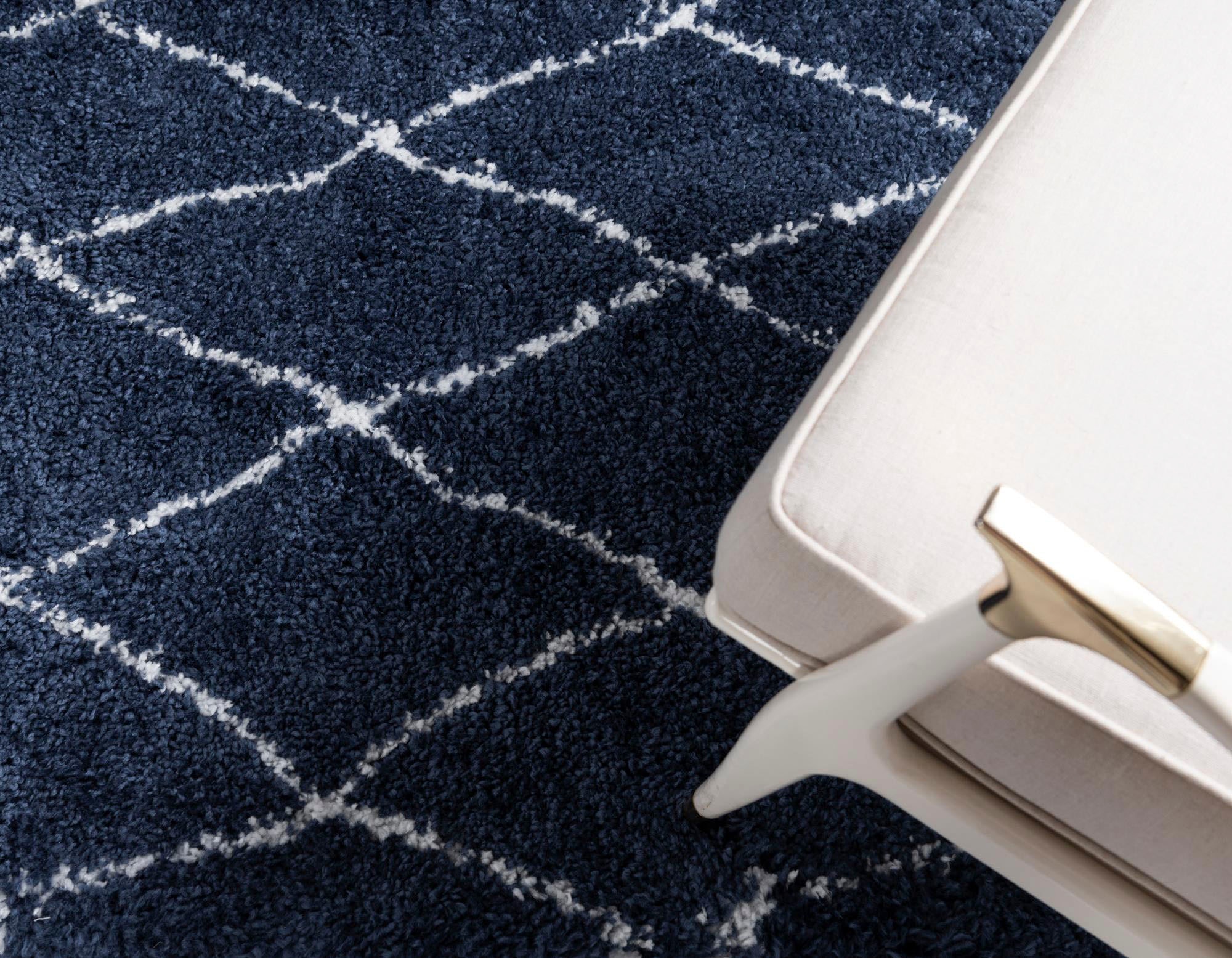 Myflair Möbel & Accessoires Hochflor-Teppich »Temara Shag, LAGERRÄUMUNG!« rechteckig 51 mm Höhe gewebt, Rauten Design, weich & kuschelig