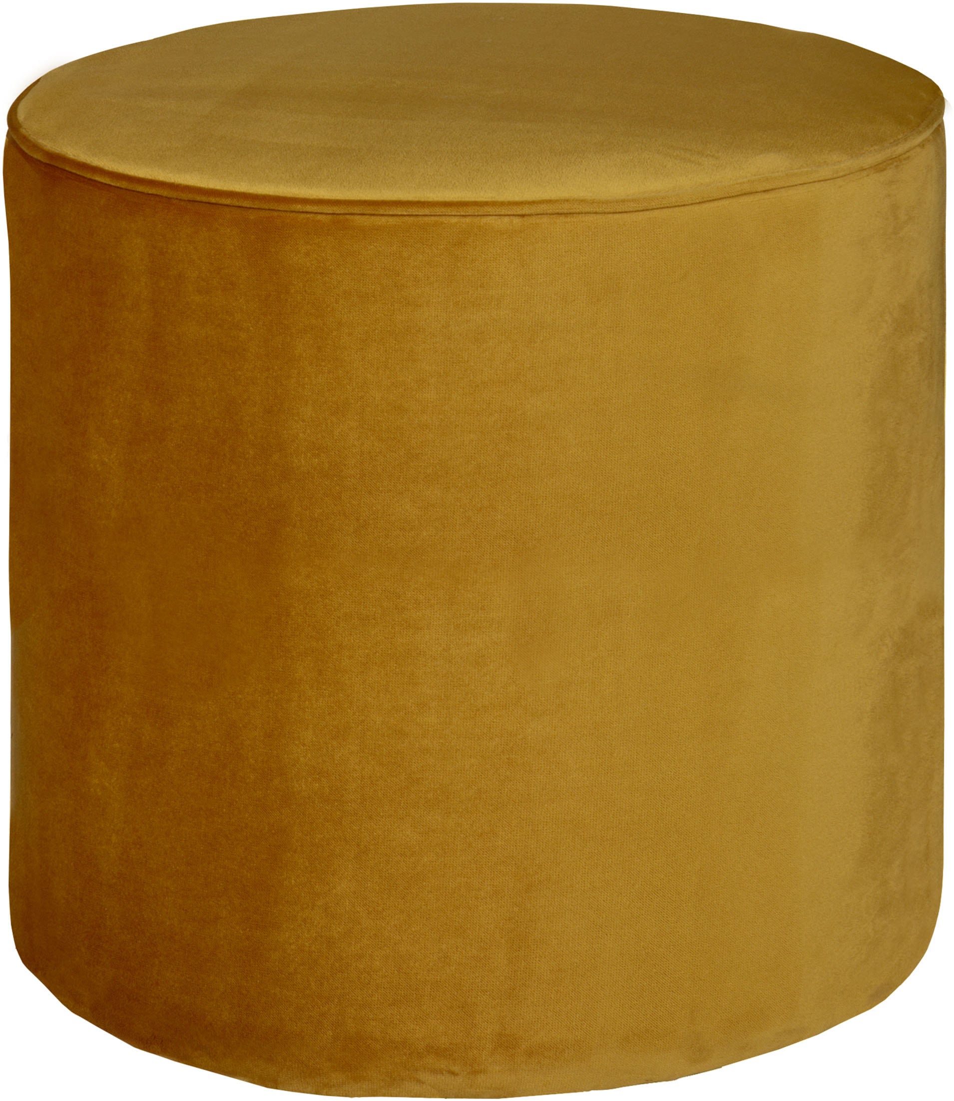 WOOOD Hocker "Sara" weich gepolstert, runde Form, H 46 cm x Ø 46 cm