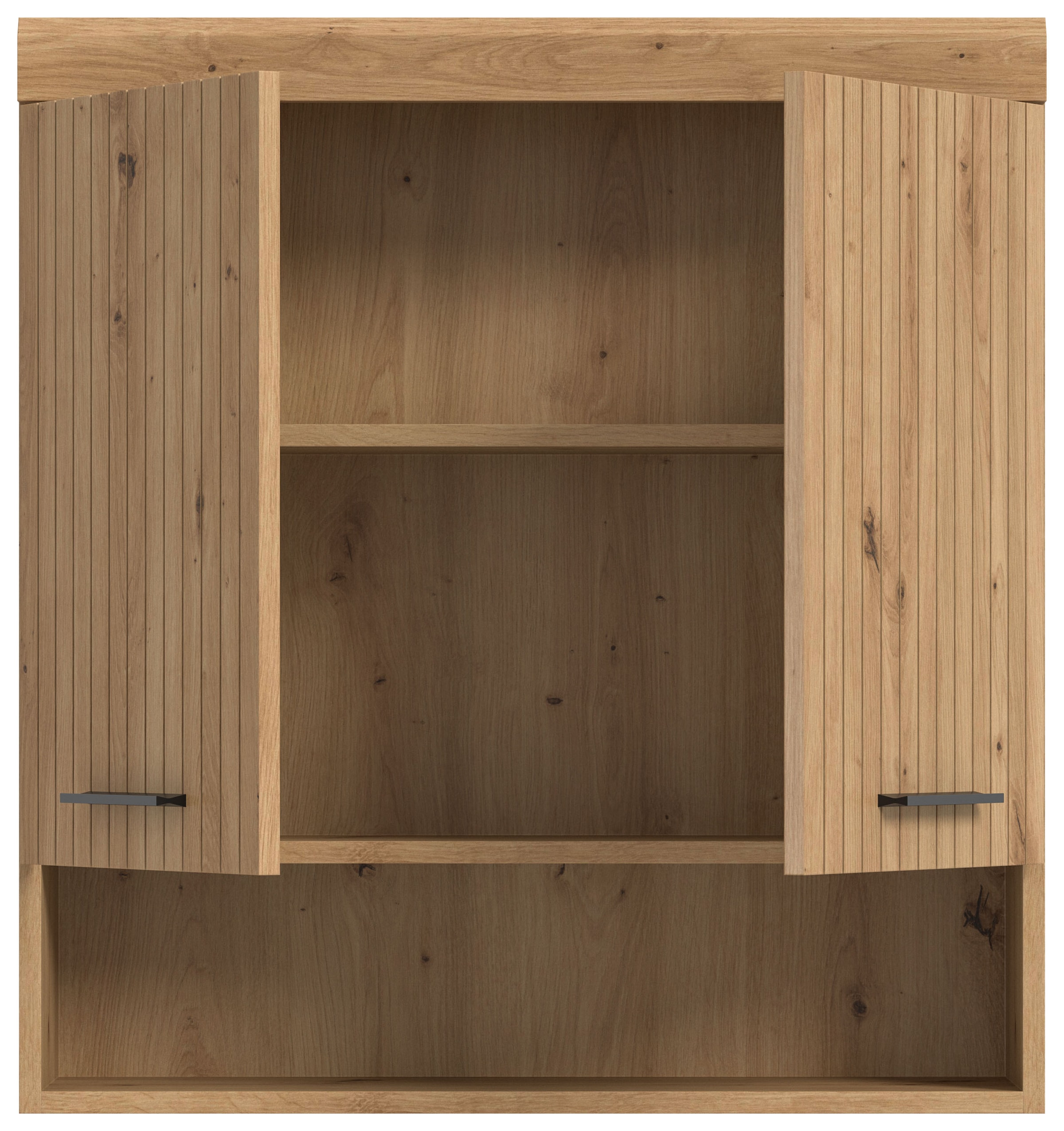 welltime Hängeschrank »SIENA, Breite 74cm, 2 Türen, 1 offenes Fächer, MDF-Front« TOPSELLER!,  in verschiedenen Farben erhältlich, Badmöbel, Badschrank, Schrank, Bad