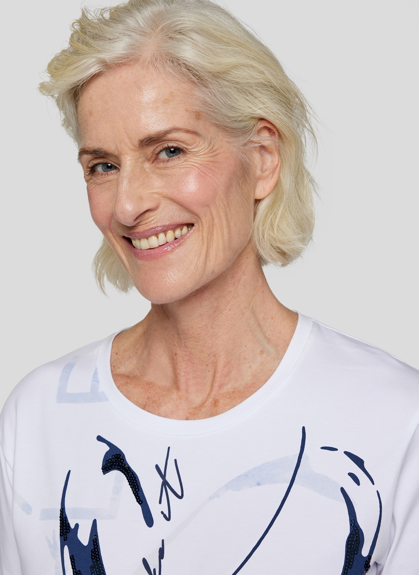 Rabe Print-Shirt, mit Pailletten
