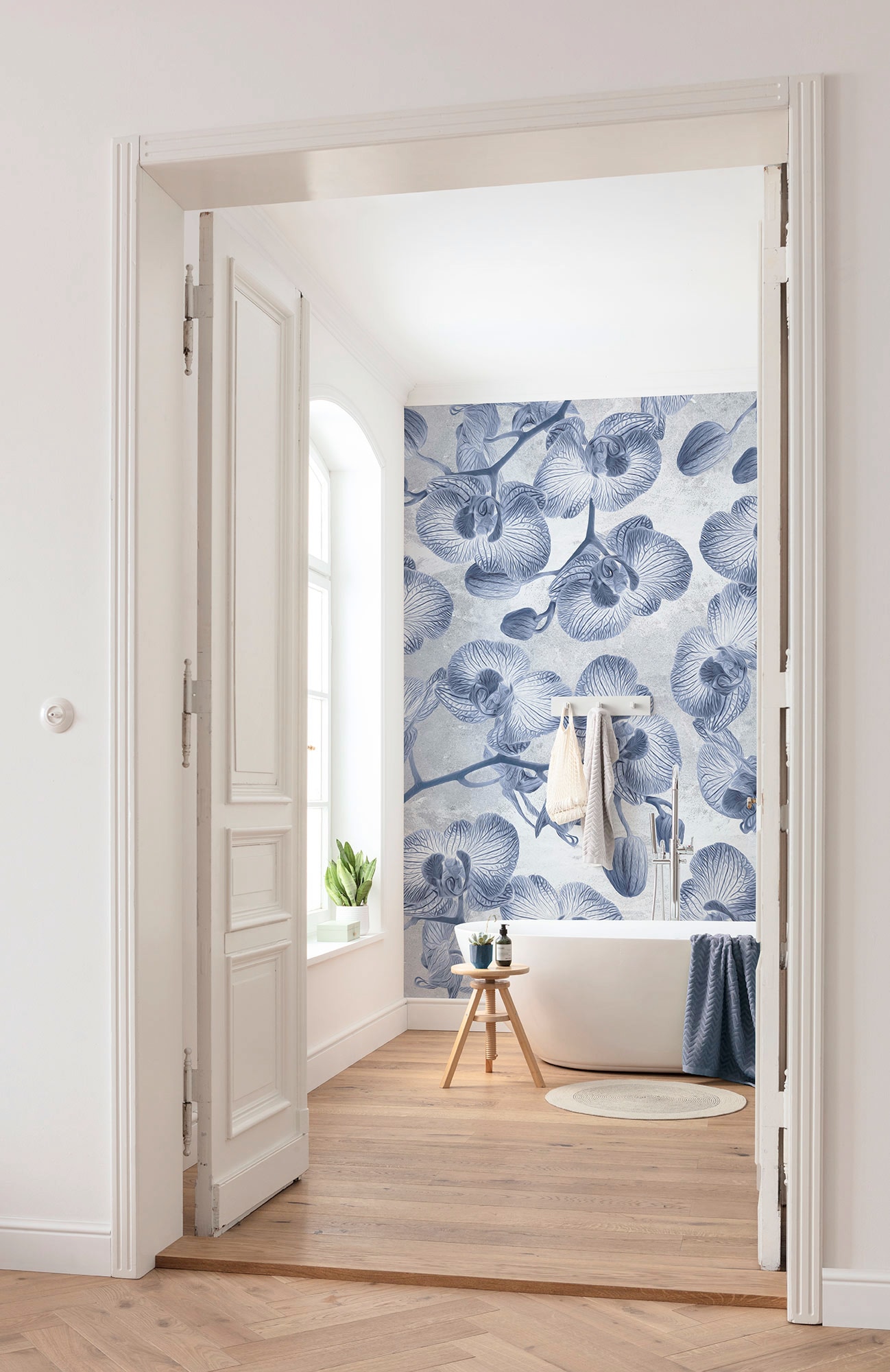 Komar Vliestapete »Digitaldruck Vlies - Orchidée - Größe 200 x 250 cm«, bedruckt, Wohnzimmer, Schlafzimmer