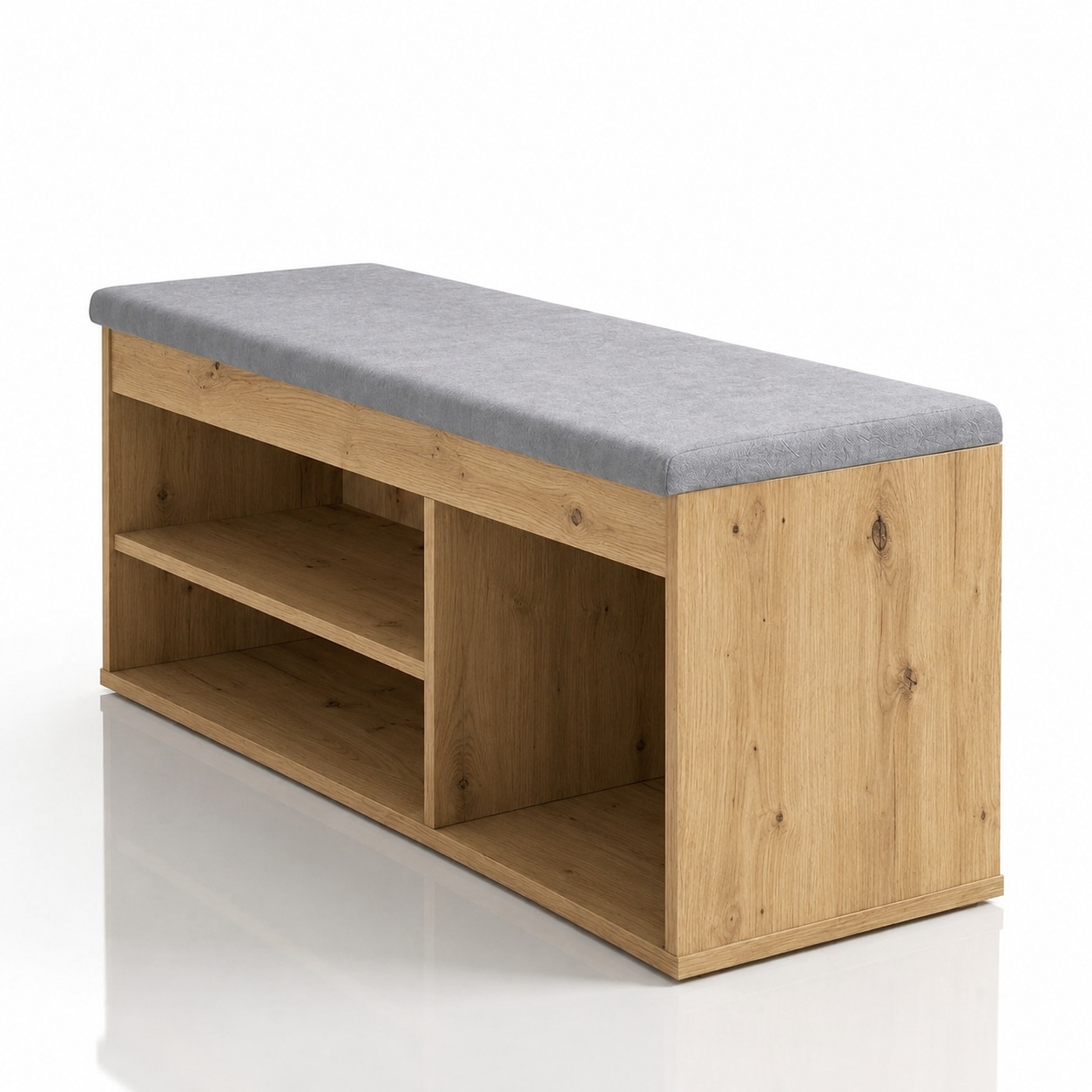 OTTO home Schuhbank »Schuchschrank 100,  Schuhregal, Schuhtruhe, Schuhkommode, Sitzbank« Inkl. bequemem Sitzkissen mit Stauraum darunter