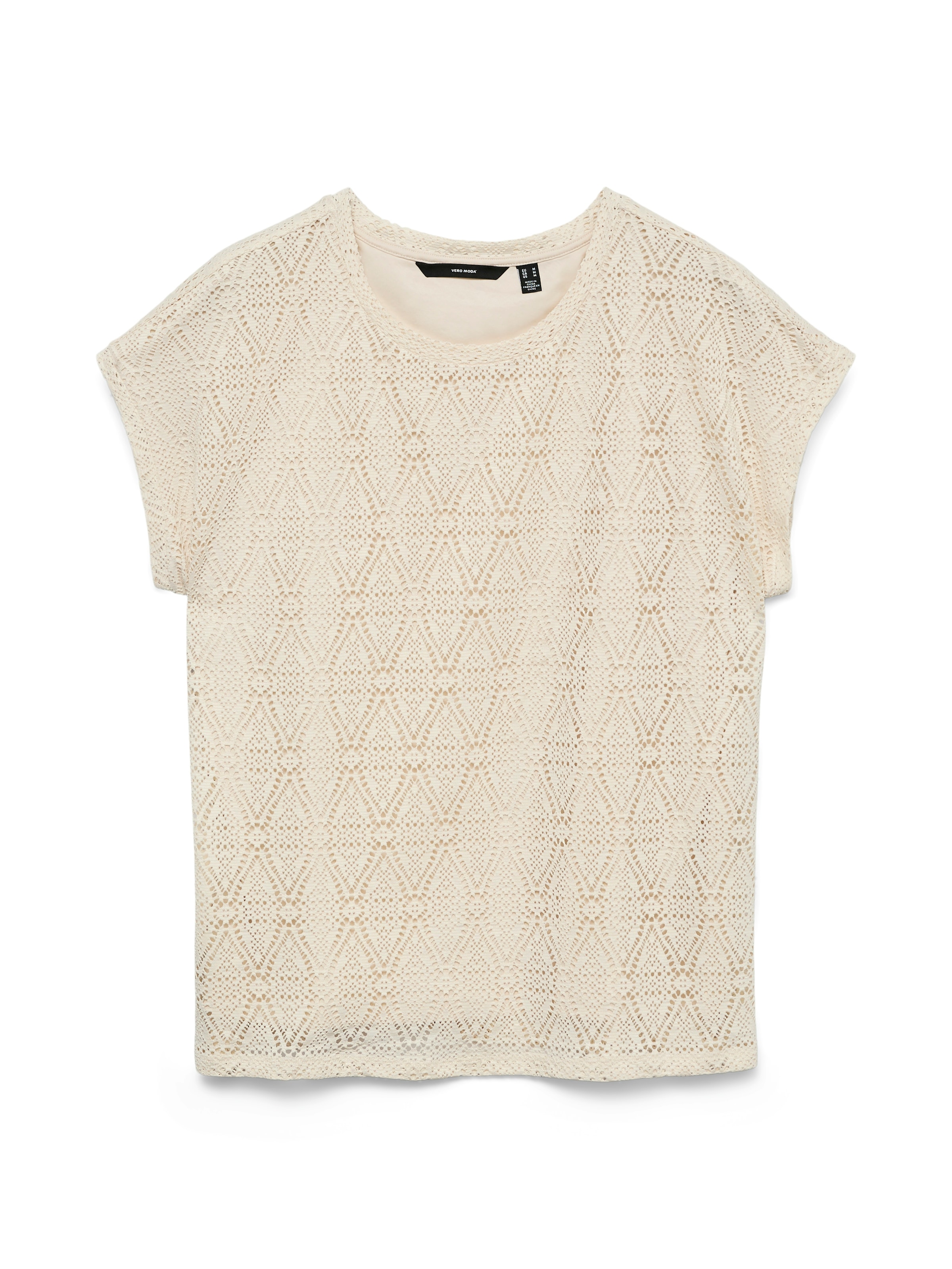Vero Moda T-Shirt »VMMAYA AVA SS TOP JRS VO« Materialmix, regular fit