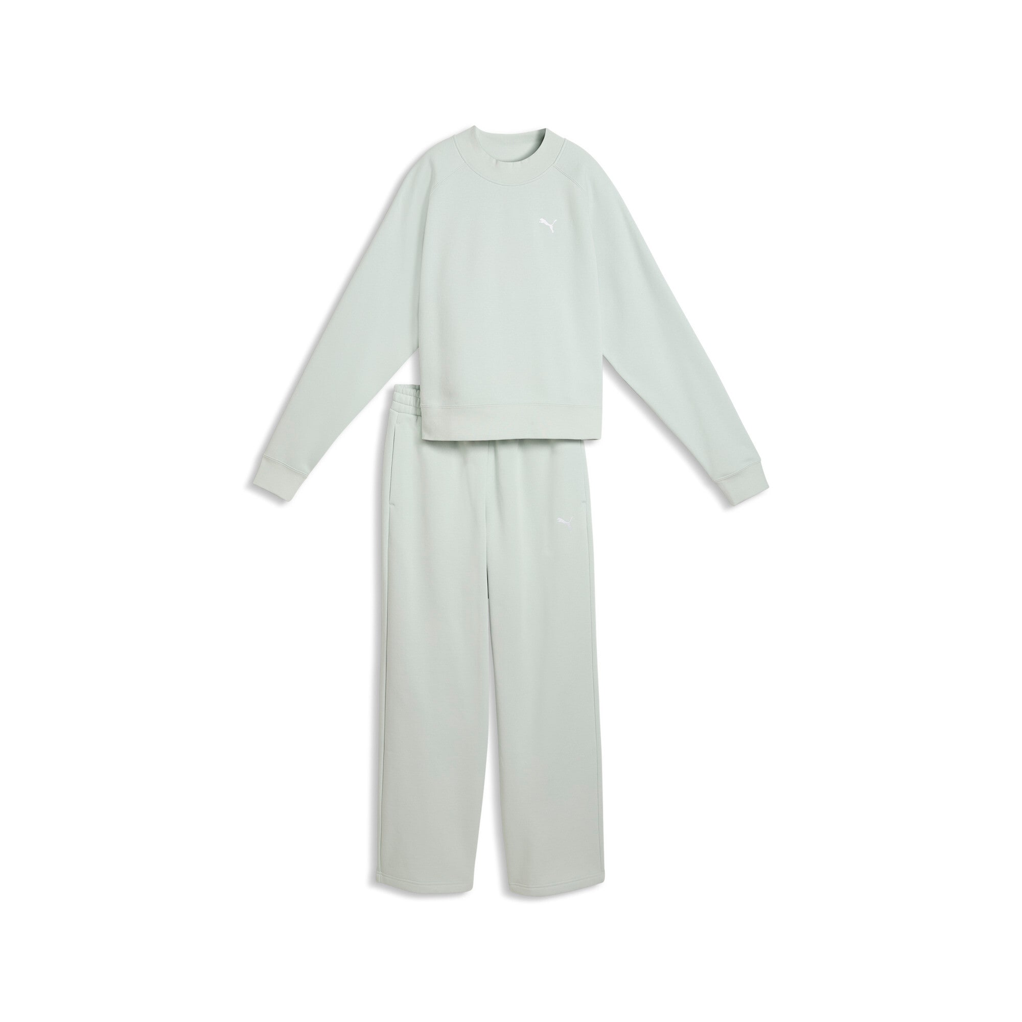 PUMA Trainingsanzug »LOUNGEWEAR STANDARD SWEAT SUITT FL CL« 2 zweiteiliges Set, mit Langarm-Oberteil, aus Baumwolle und Polyester