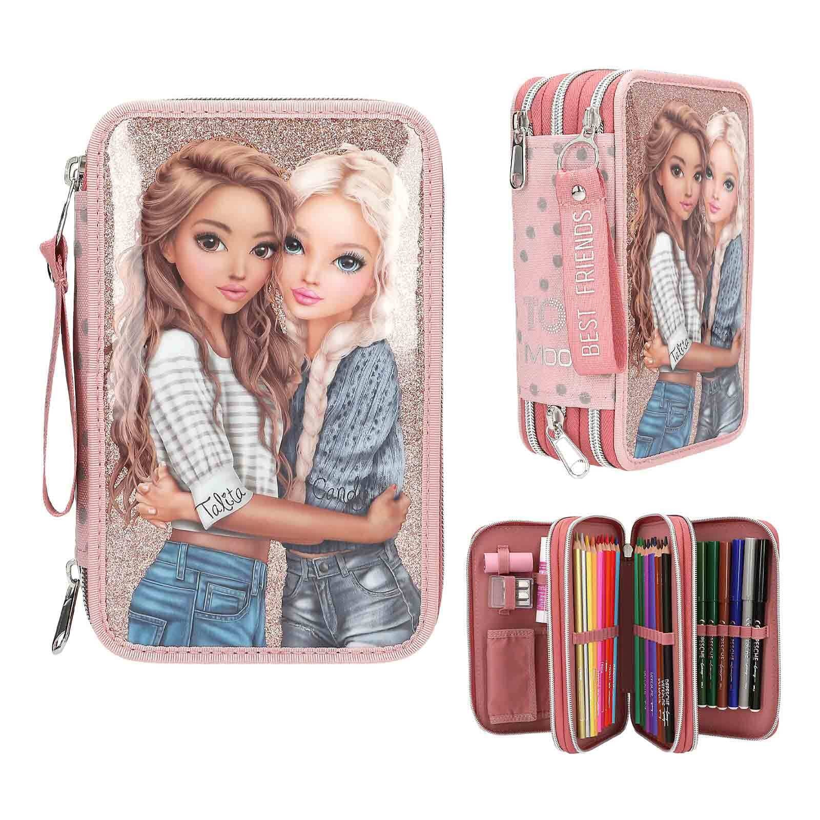 Depesche Rucksack »Schul-Set DOTS TOPModel 2er Set flieder«