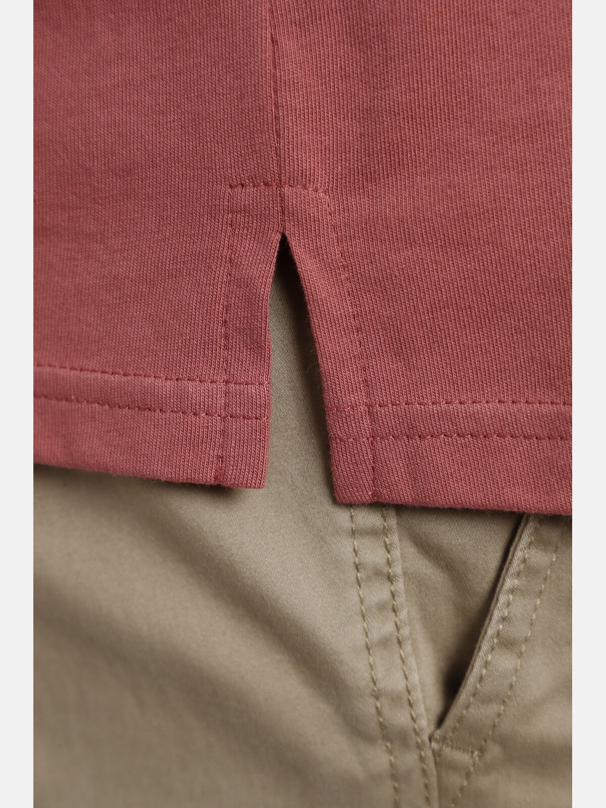 Charles Colby V-Shirt »T-Shirt EARL BERKANT«, (1 tlg.), mit Hahnentritt-Muster