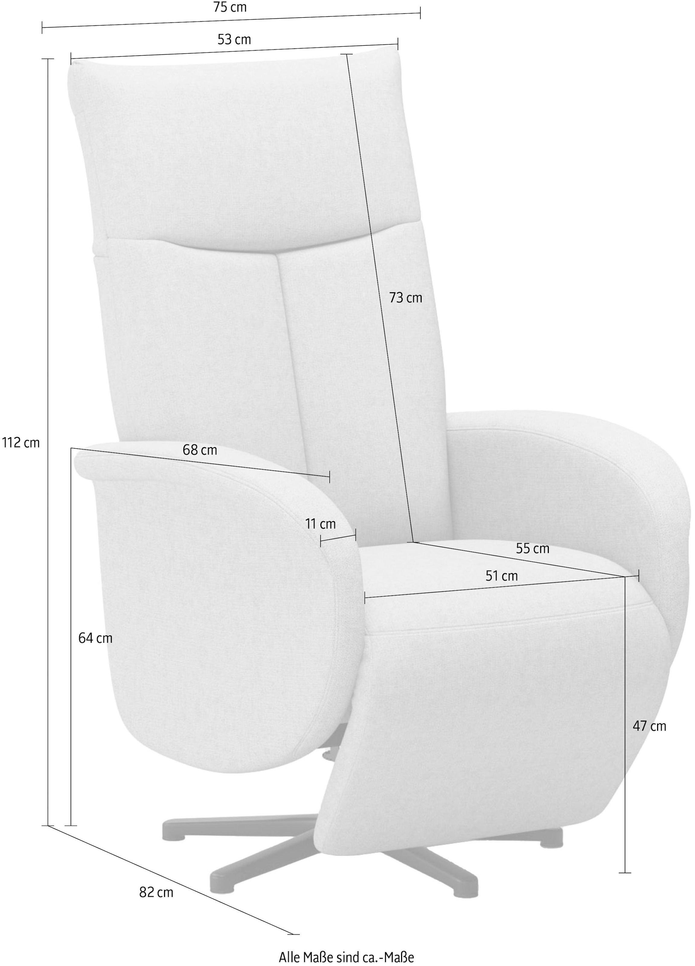 sit&more TV-Sessel »Glendale« wahlweise mit Aufstehhilfe, 2 Motoren und Akku