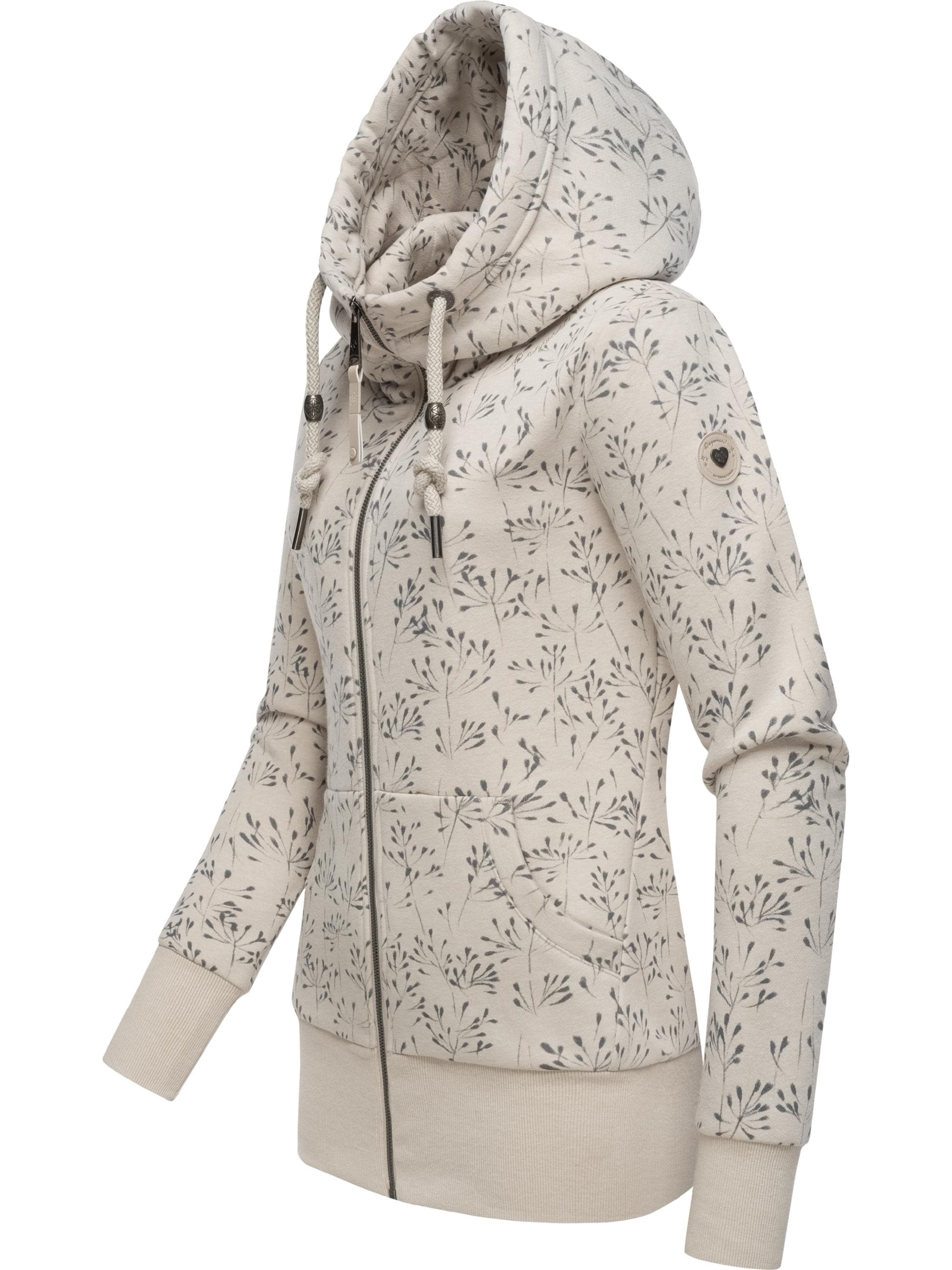 Ragwear Sweatjacke »Sweatjacke Neska Zip Flowers«