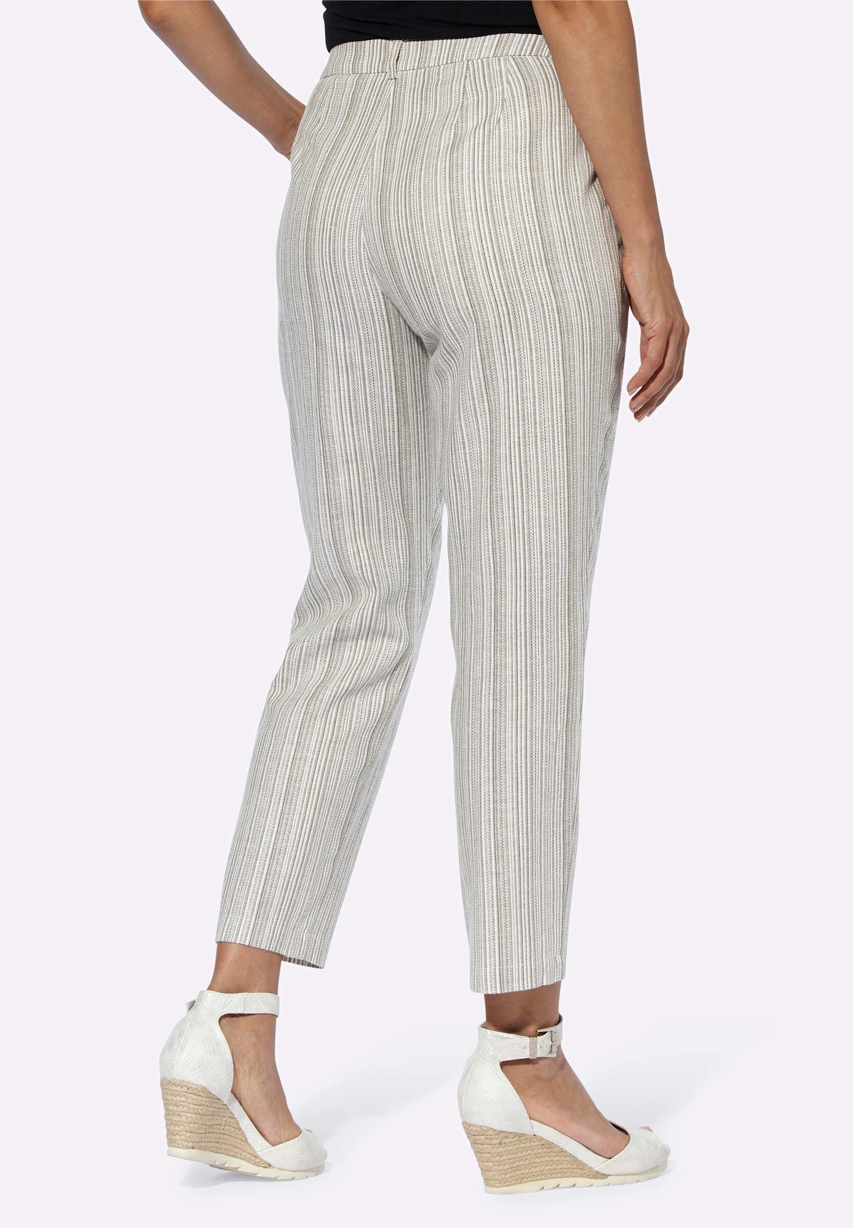 Witt Funktionshose »Jacquard-Hose Leinenhose mit Jacquard-Muster«