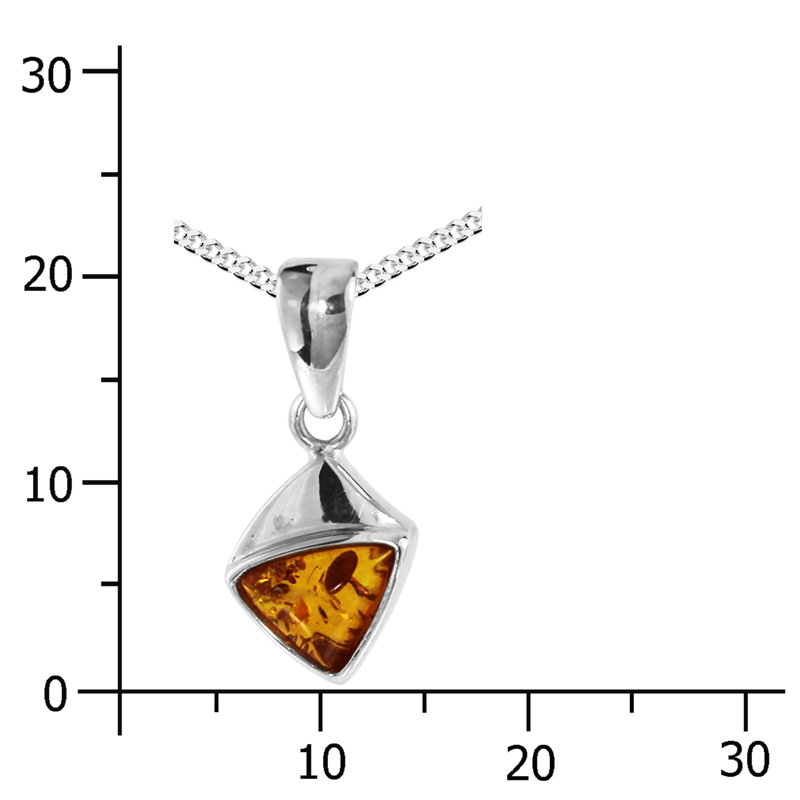 OSTSEE-SCHMUCK Kette mit Anhänger »- Malou - Silber 925/000 - Bernstein«