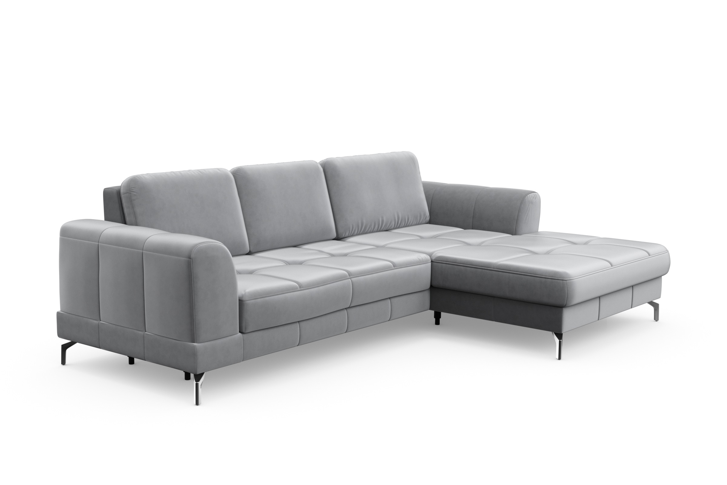 sit&more Ecksofa »Bendigo L-Form« inklusive Sitztiefenverstellung, Bodenfreiheit 12 cm, in 2 Fußfarben