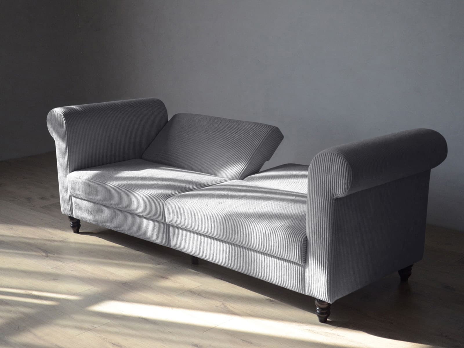 Dorel Home 3-Sitzer »Felix II, Schlafsofa 236cm, (Liegefläche 108x190cm), Rückenlehne«, 3-fach verstellbar, Sitzhöhe 46 cm, Cord
