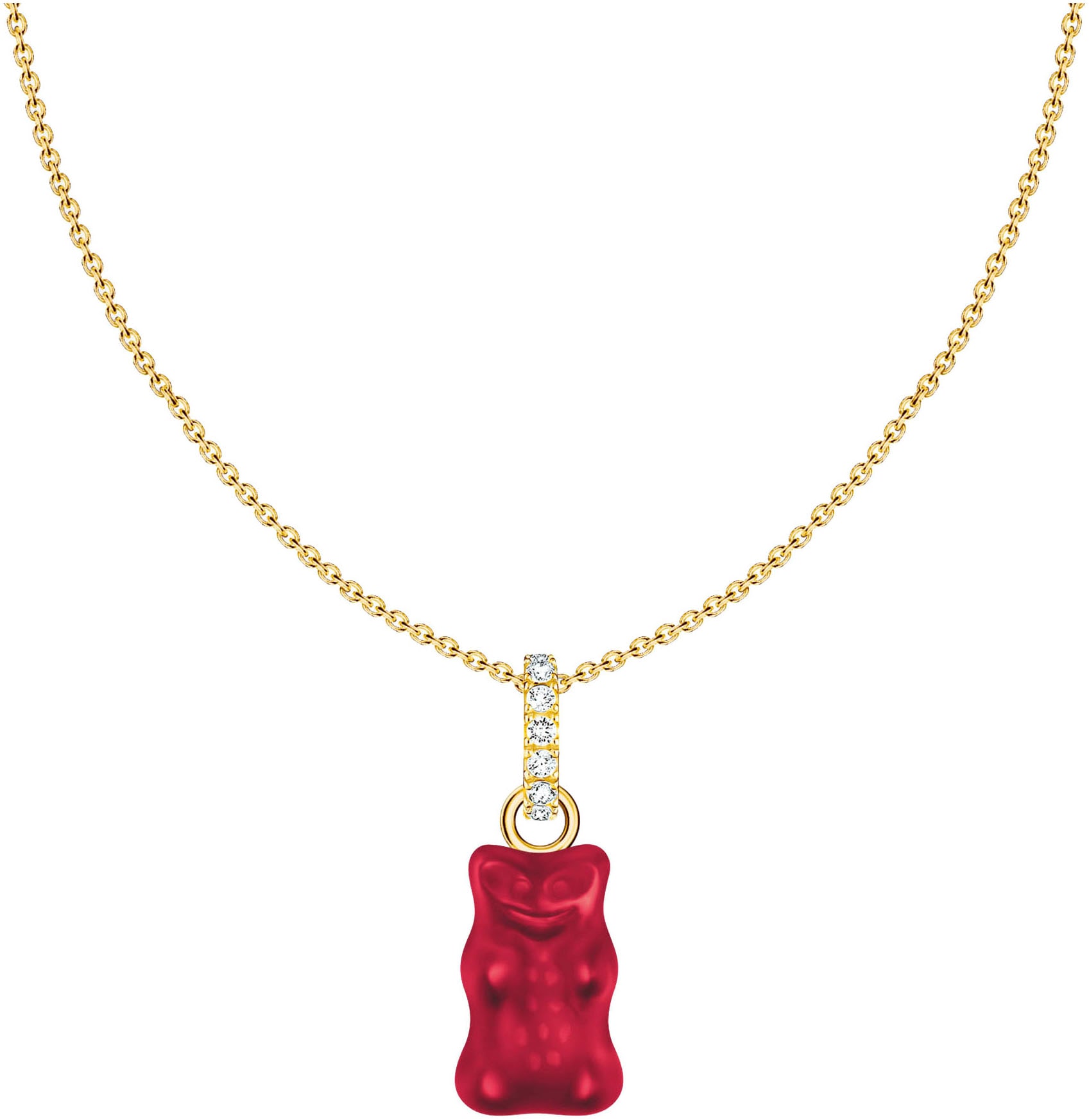 Kette mit Anhänger »THOMAS SABO x HARIBO Schmuck: Kette mit Goldbär«, mit...