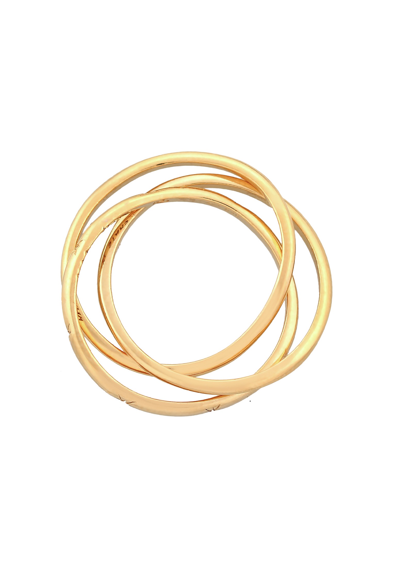 HAZE & GLORY Silberring »Ring Wickelring - Reach for the Stars 375 Gelbgold«