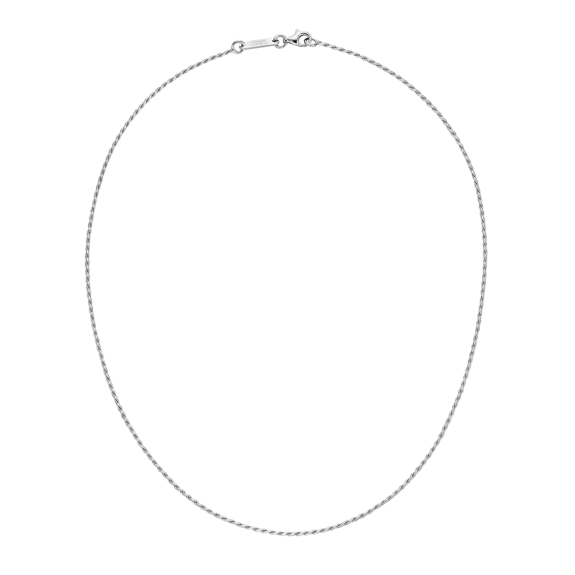GIORGIO MARTELLO MILANO Silberkette »Kette diamantierte Kordelkette, Silber 925«
