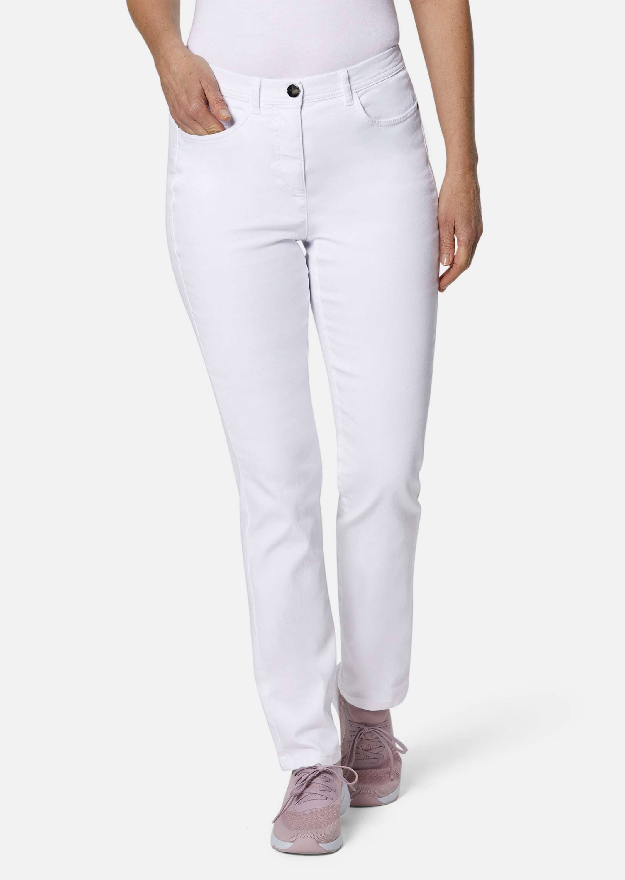 GOLDNER Regular-fit-Jeans »Kurzgröße Damen Jeans Slim Fit LOUISA, Stretch«