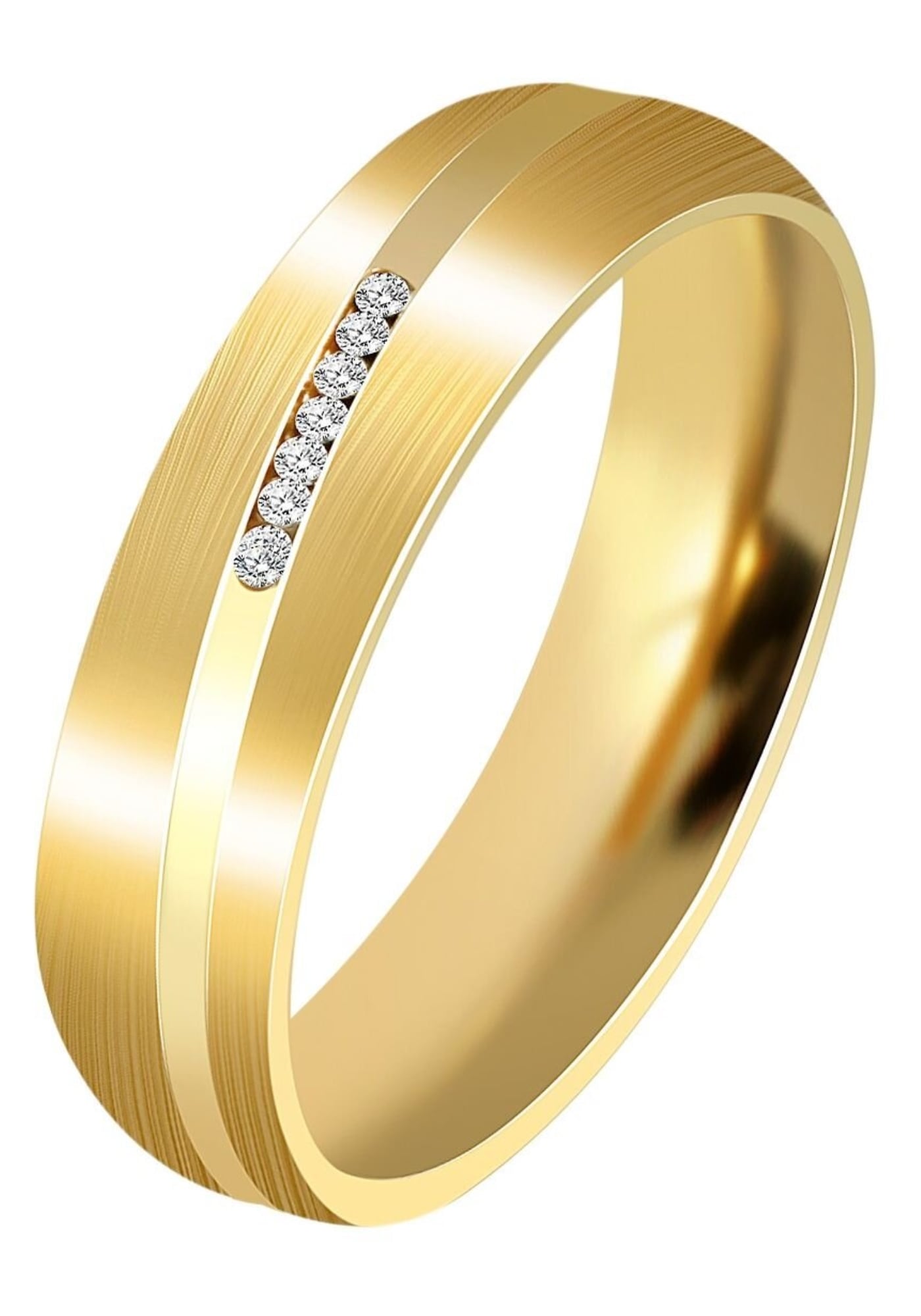 AKZENT Partnerring »Aubrey, goldfarbig, langlebig«