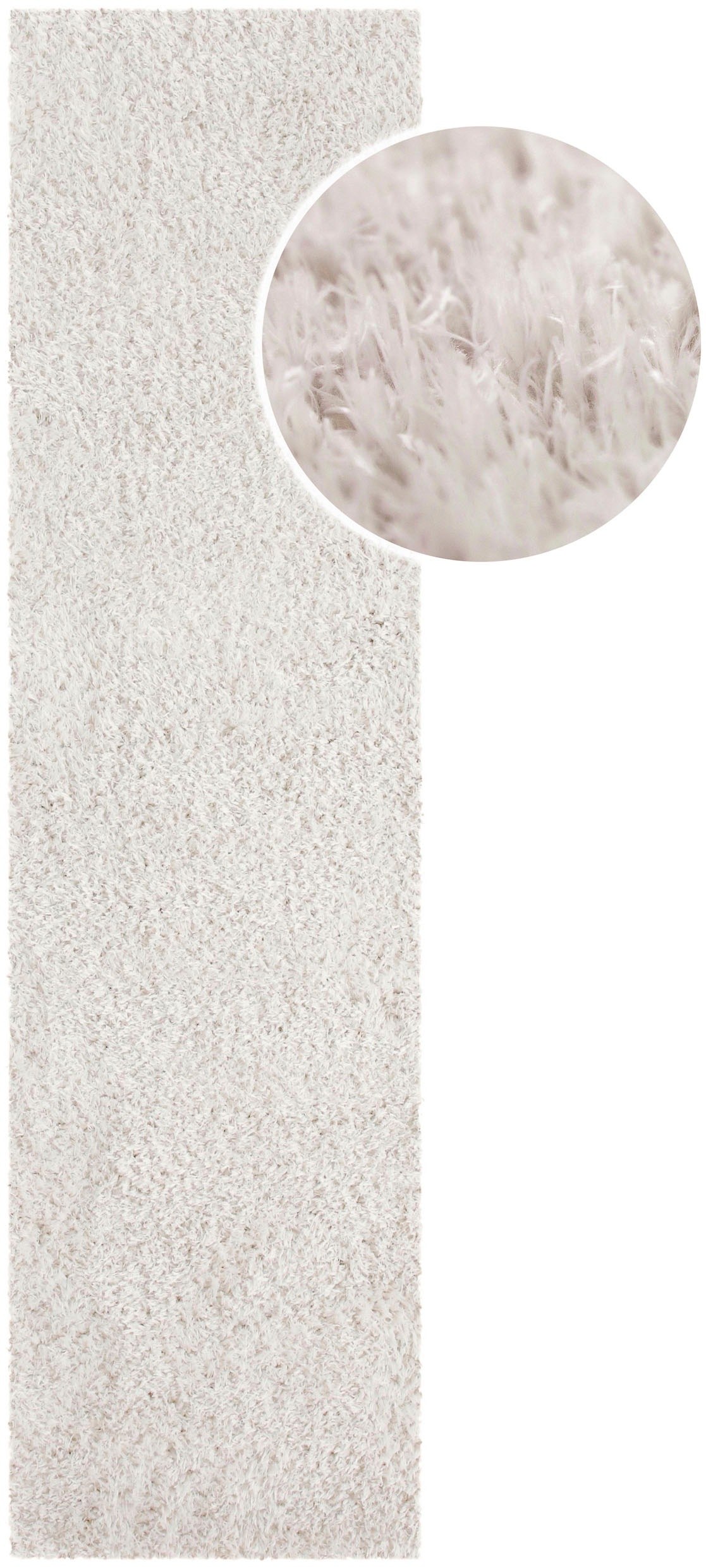 OTTO home Hochflor-Teppich »Josetta , auch als Läufer erhältlich« rechteckig 50 mm Höhe Langflor, Shaggy, dichter weicher Hochflor, uni farben, Wohnzimmer