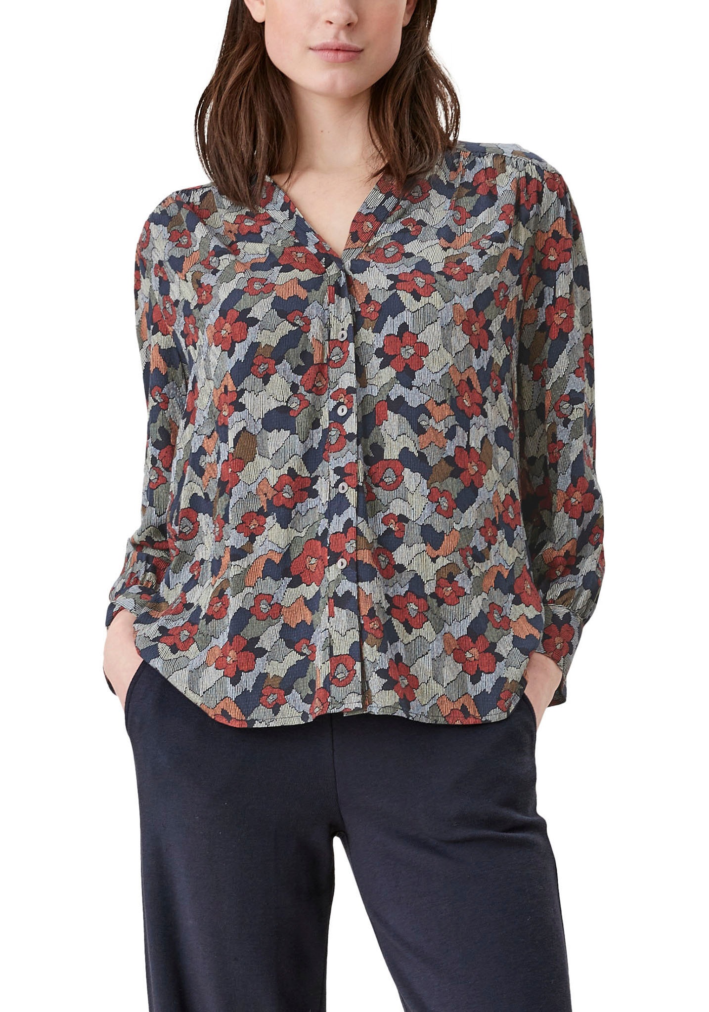 s.Oliver Shirtbluse, mit Passe vorn und hinten
