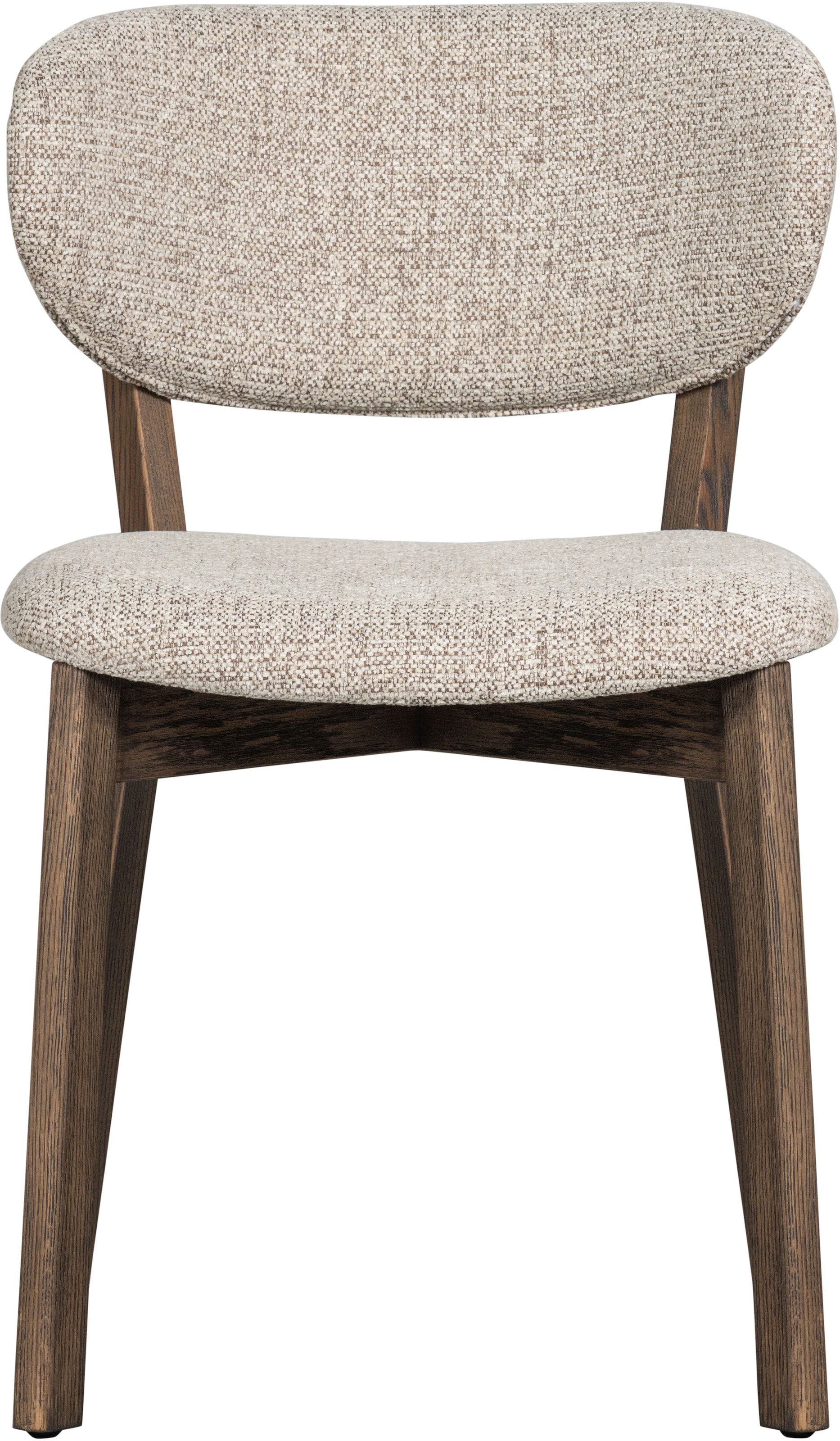 WOOOD Esszimmerstuhl »Udar mit Melange-Gewebe More und Eichengestell H 82 cm« (Set) 2 Stk.(Set, 2 St), strapazierfähiger Stoff, moderne Gestaltung