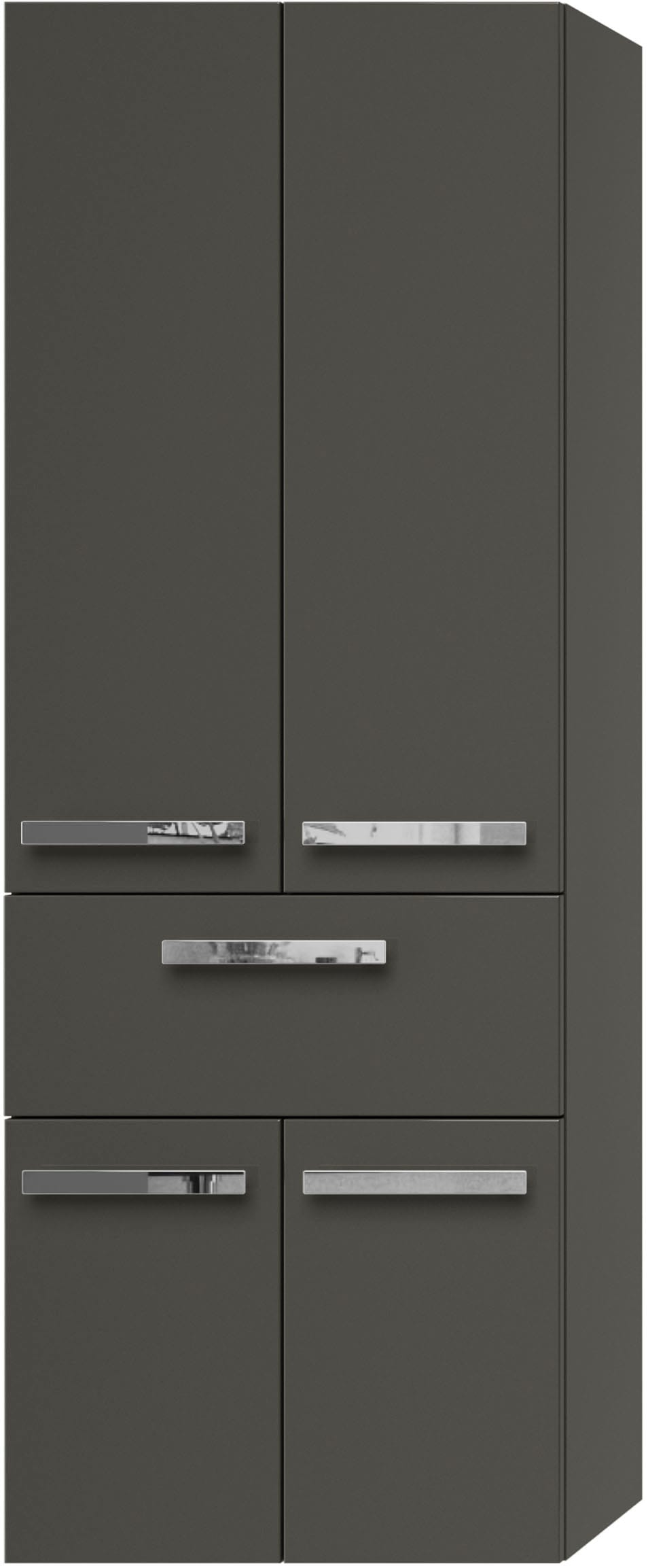Saphir Hochschrank »Serie 4005 Badschrank 60 cm breit, mit 2 Türen und 1 Schublade«, 2 Glas-Einlegeböden, Badezimmer-Hochschrank inkl. Türdämpfer