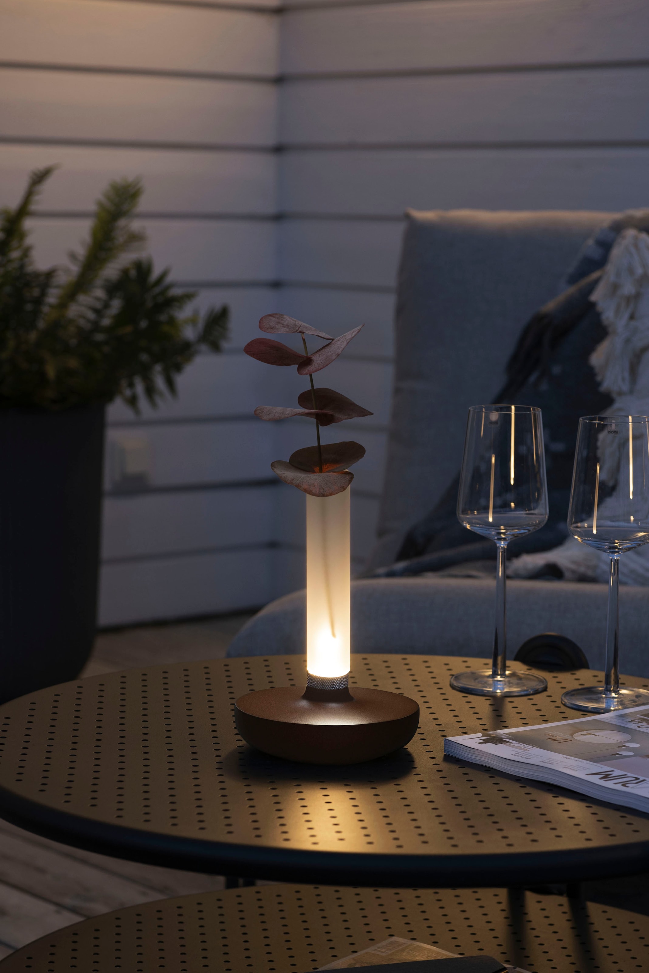 KONSTSMIDE LED Tischleuchte »Biarritz« LED-Modul 2 Stk. Warmweiß Biarritz USB-Tischleuchte, 1800/2700/4000K, dimmbar