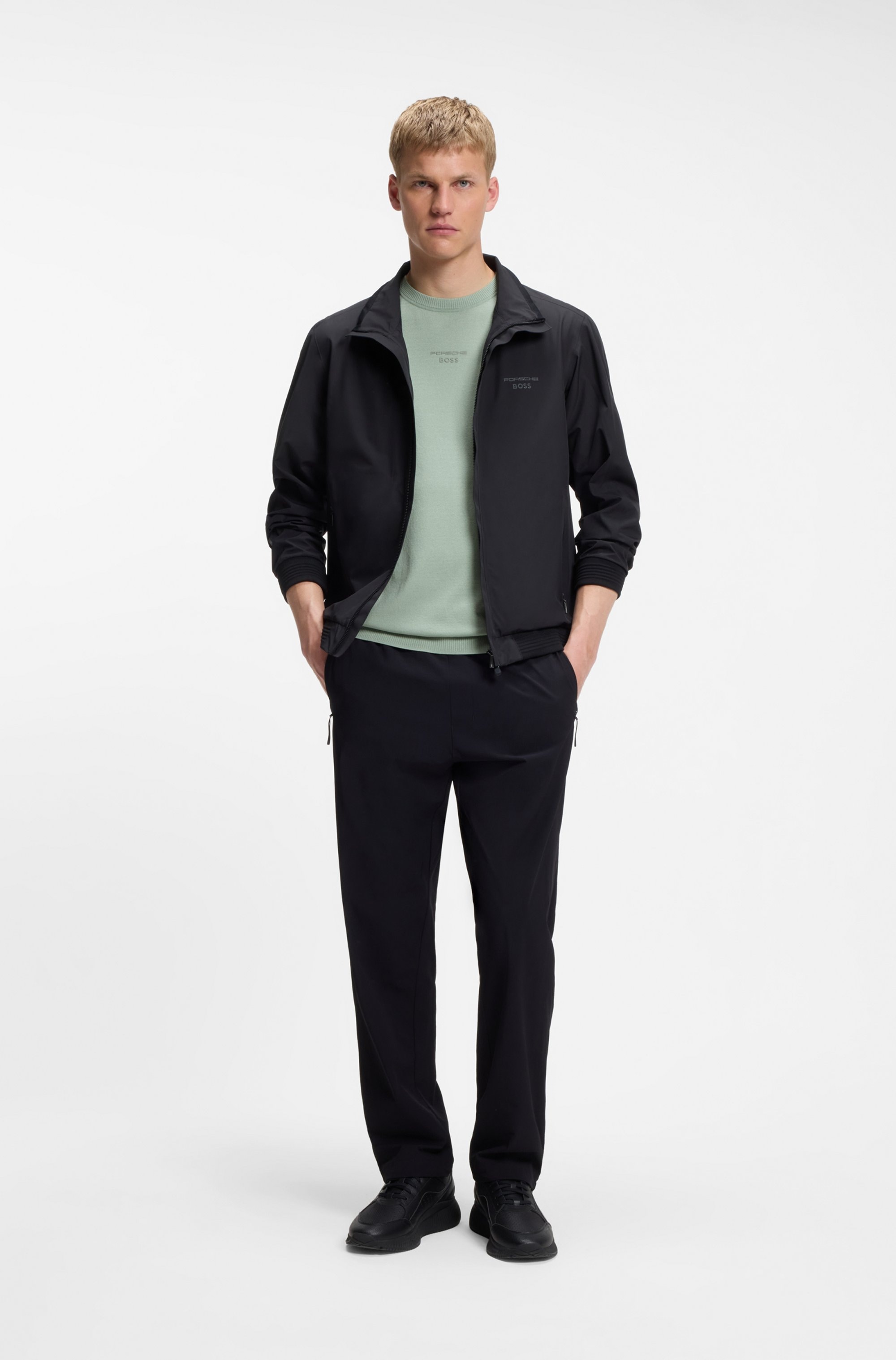 BOSS GREEN Kurzarmpullover »Porsche Spirit 70 Capsule Collection« Premium Herrenmode Limited