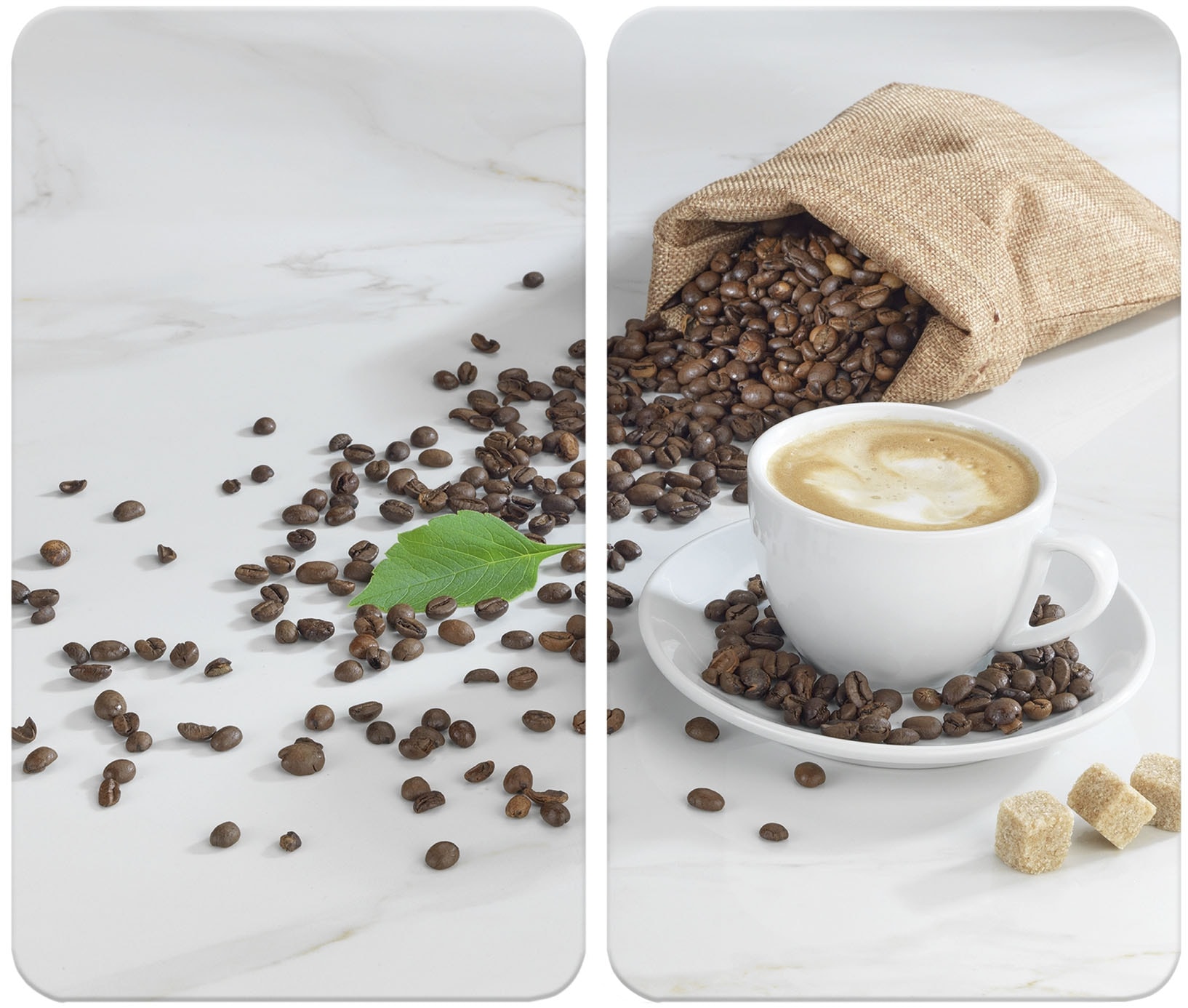 Maximex Herd-Abdeckplatte »Universal Modell CAFÉ AROMATICA«, (Set, 2 tlg.), für...