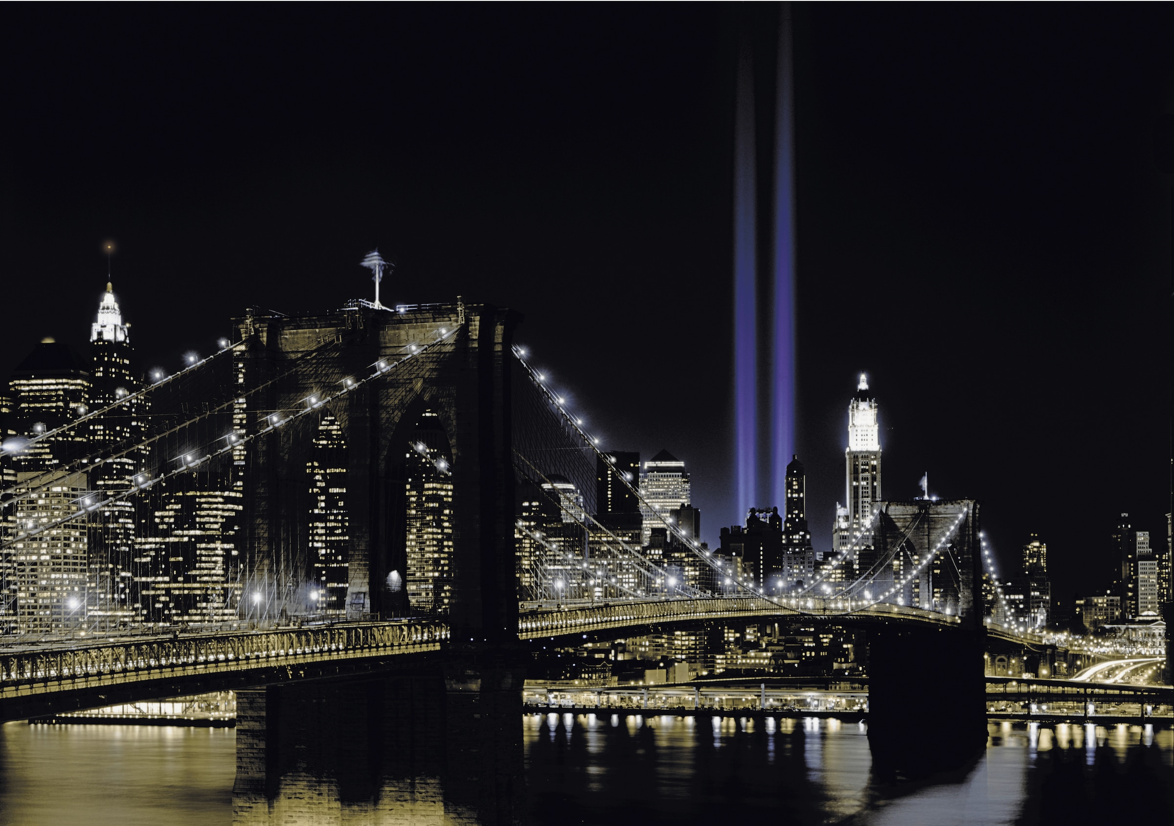 Fototapete »New York by night«