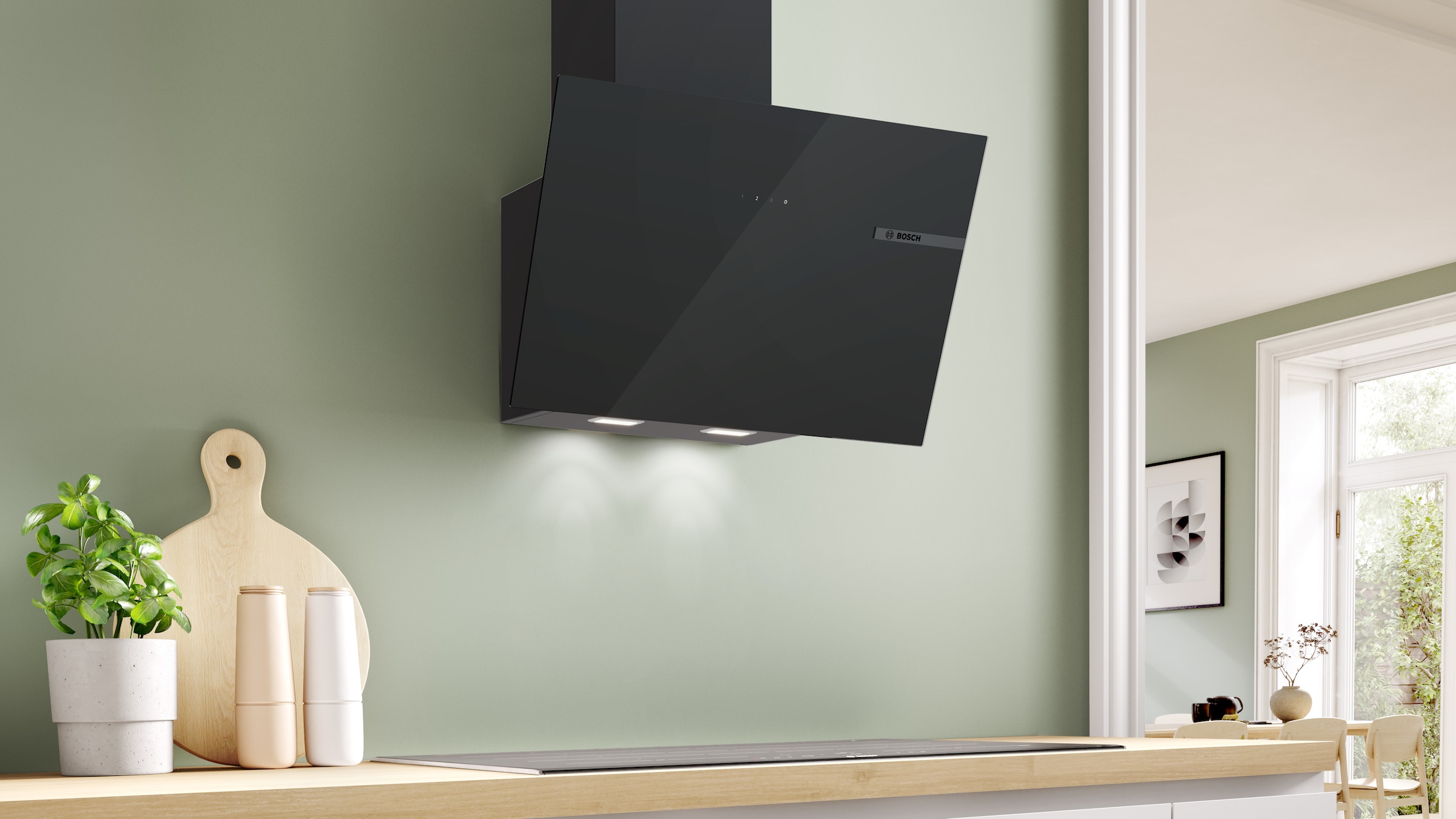 BOSCH Wandhaube »DWK65DF61« Serie Serie 4
