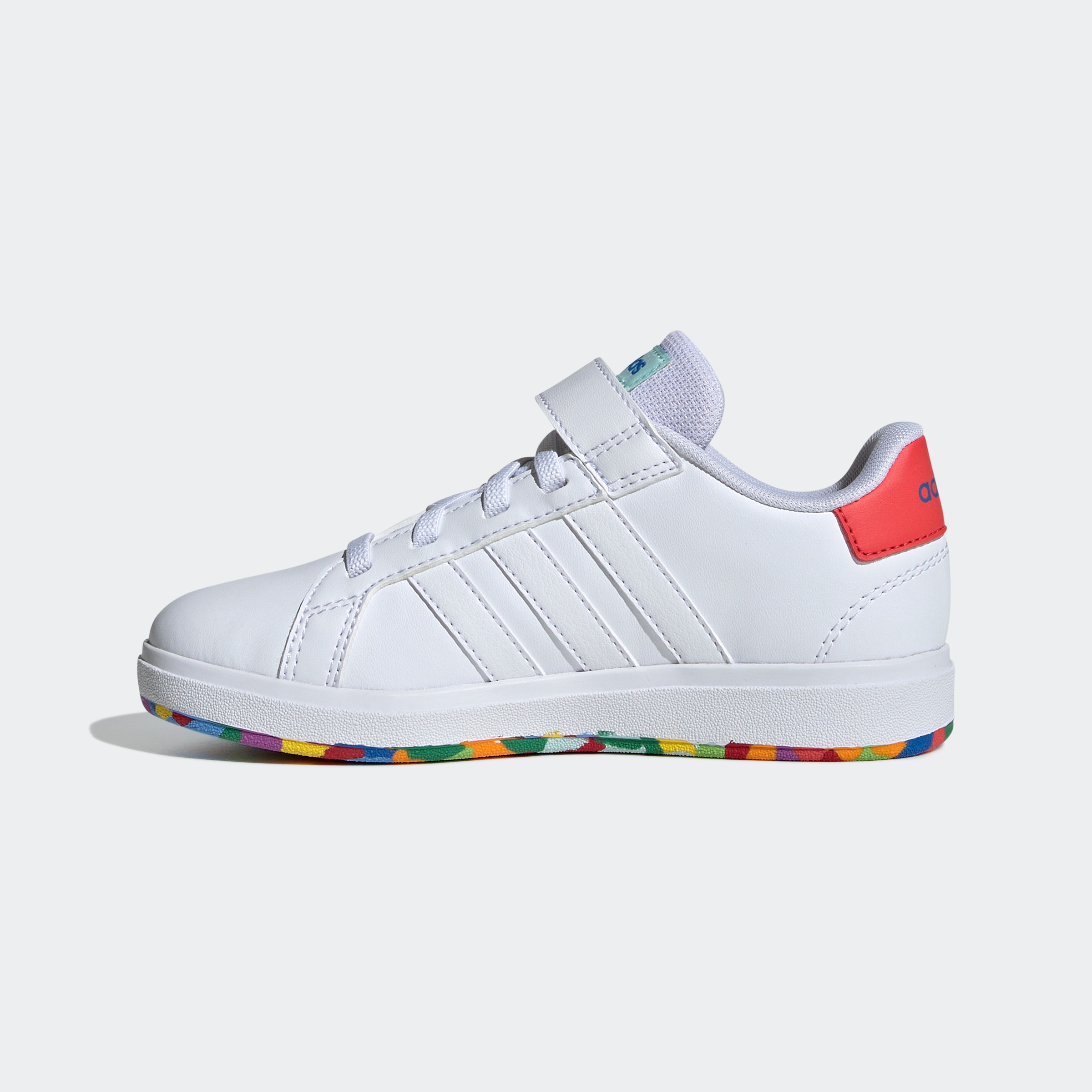 adidas Sportswear Klettschuh GRAND COURT COURT ELASTIC LACE AND TOP STRAP Design auf den Spuren des adidas Superstar bei OTTO