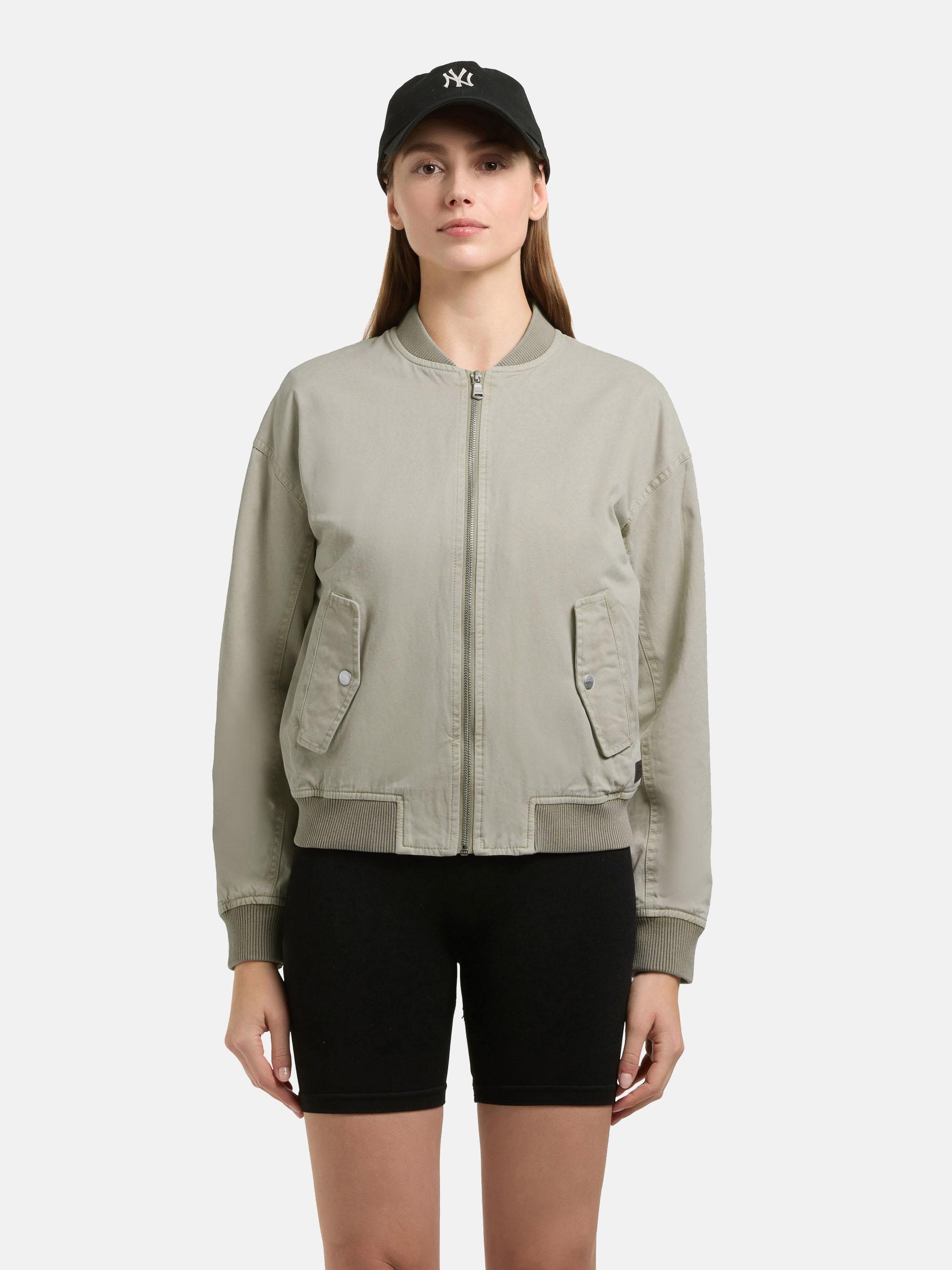 khujo Funktionsjacke »Funktionsjacke Inie« ohne Kapuze Übergangsjacke im Bomberjacken-Style