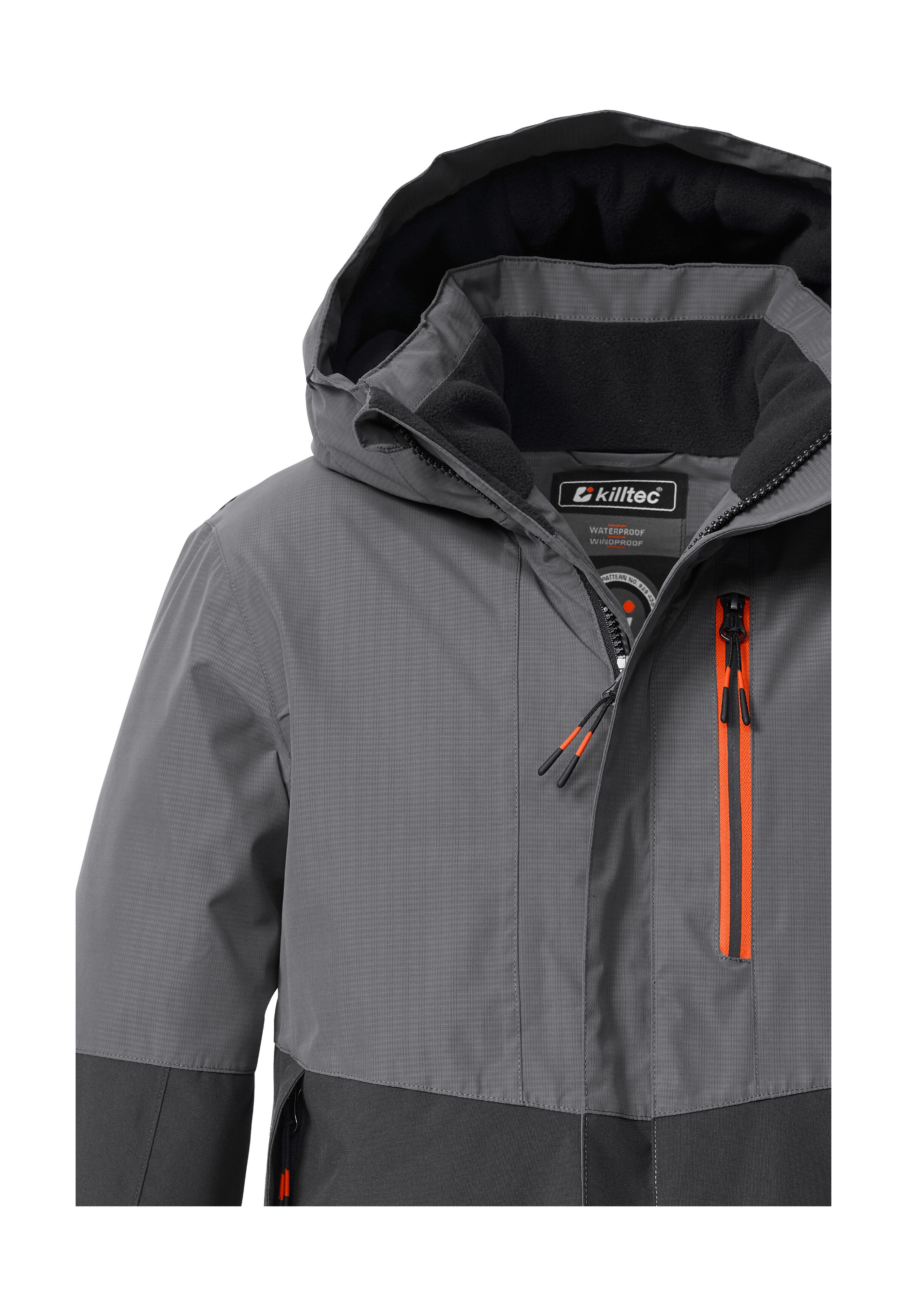 Killtec Funktionsjacke »KOW 222 BYS JCKT«, Wind- u. wasserdichte Kinderjacke mit Fleece, reflektierender Print