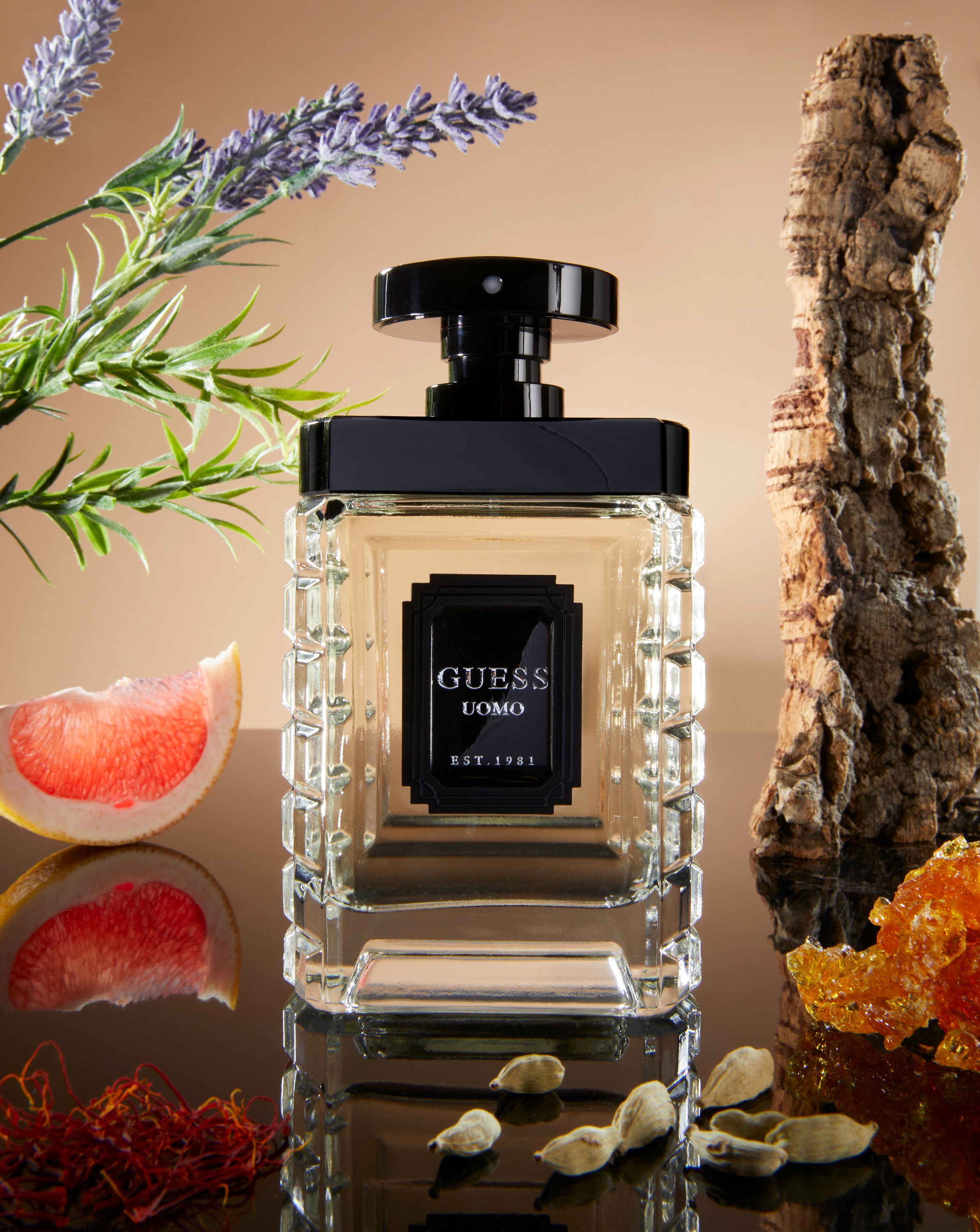 Guess Eau de Toilette »UOMO EDT« 1 mit Amber-Fougere-Duft