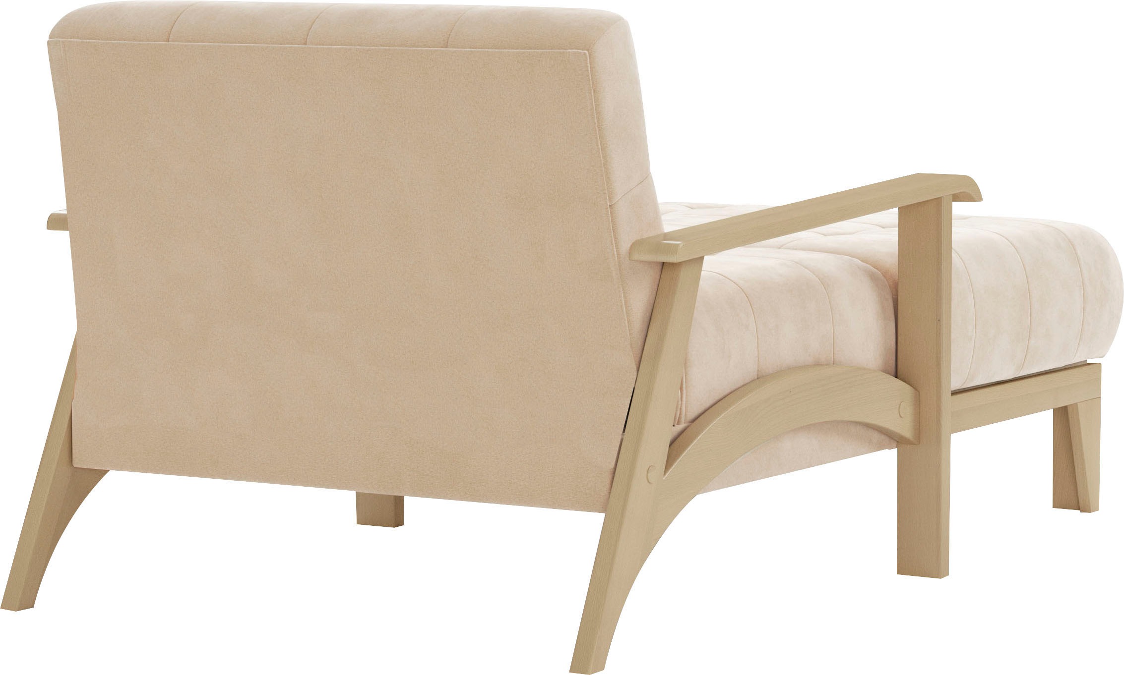 sit&more Recamiere »Billund« Armlehnen aus Buchenholz in natur, verschiedene Bezüge und Farben