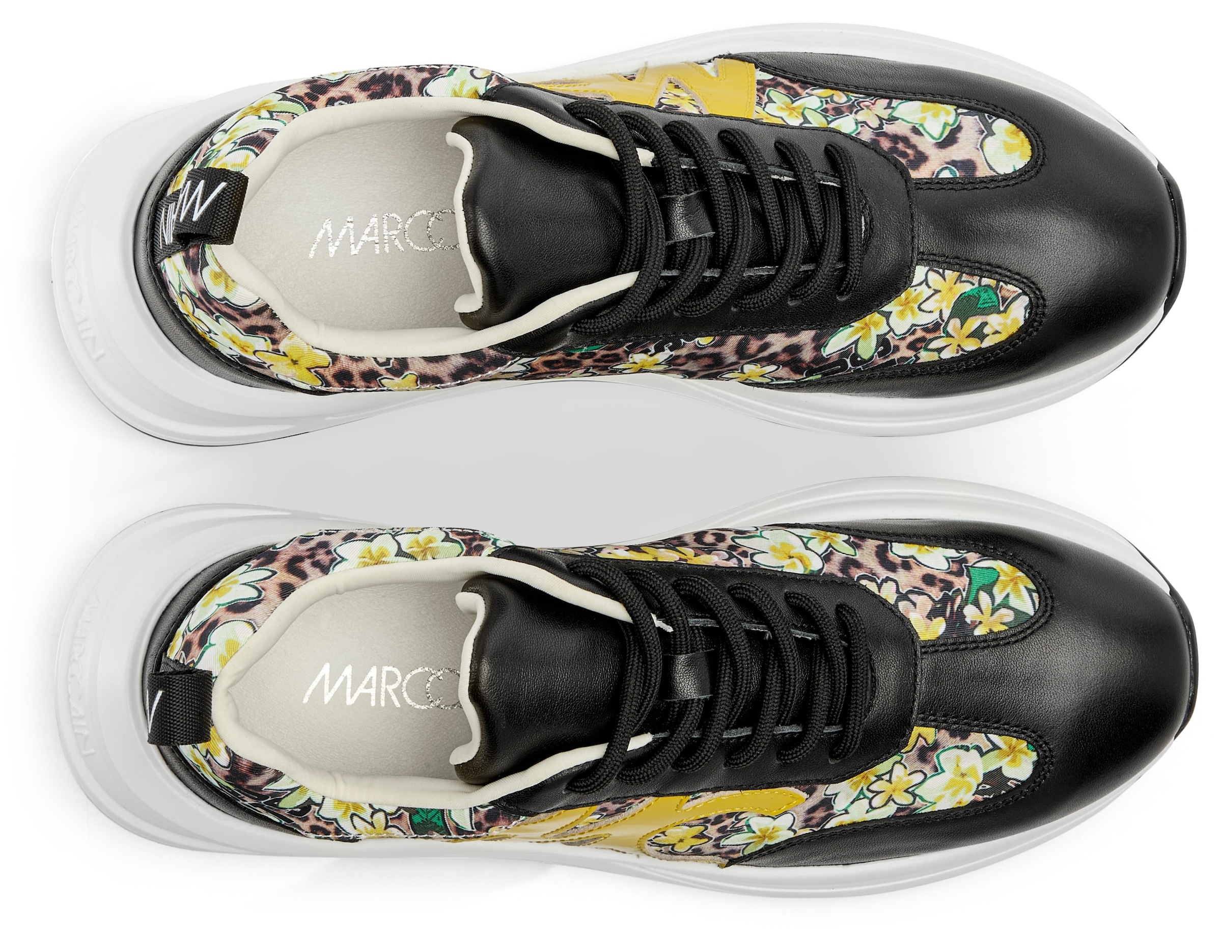 Marc Cain Plateausneaker »Happy Classics«, Keilsneaker, Plateausneaker, Freizeitschuh mit Lederinnensohle