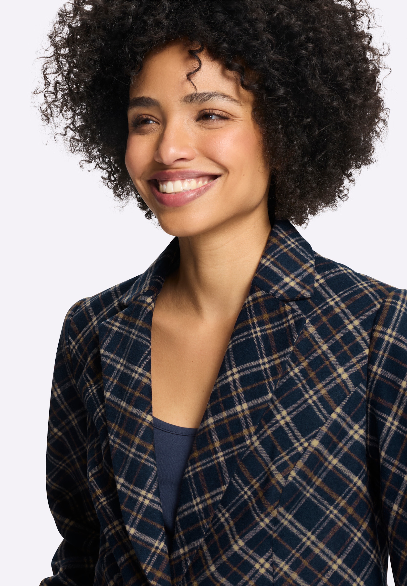 heine Blusenblazer »Blazer Blazer mit Karomuster«