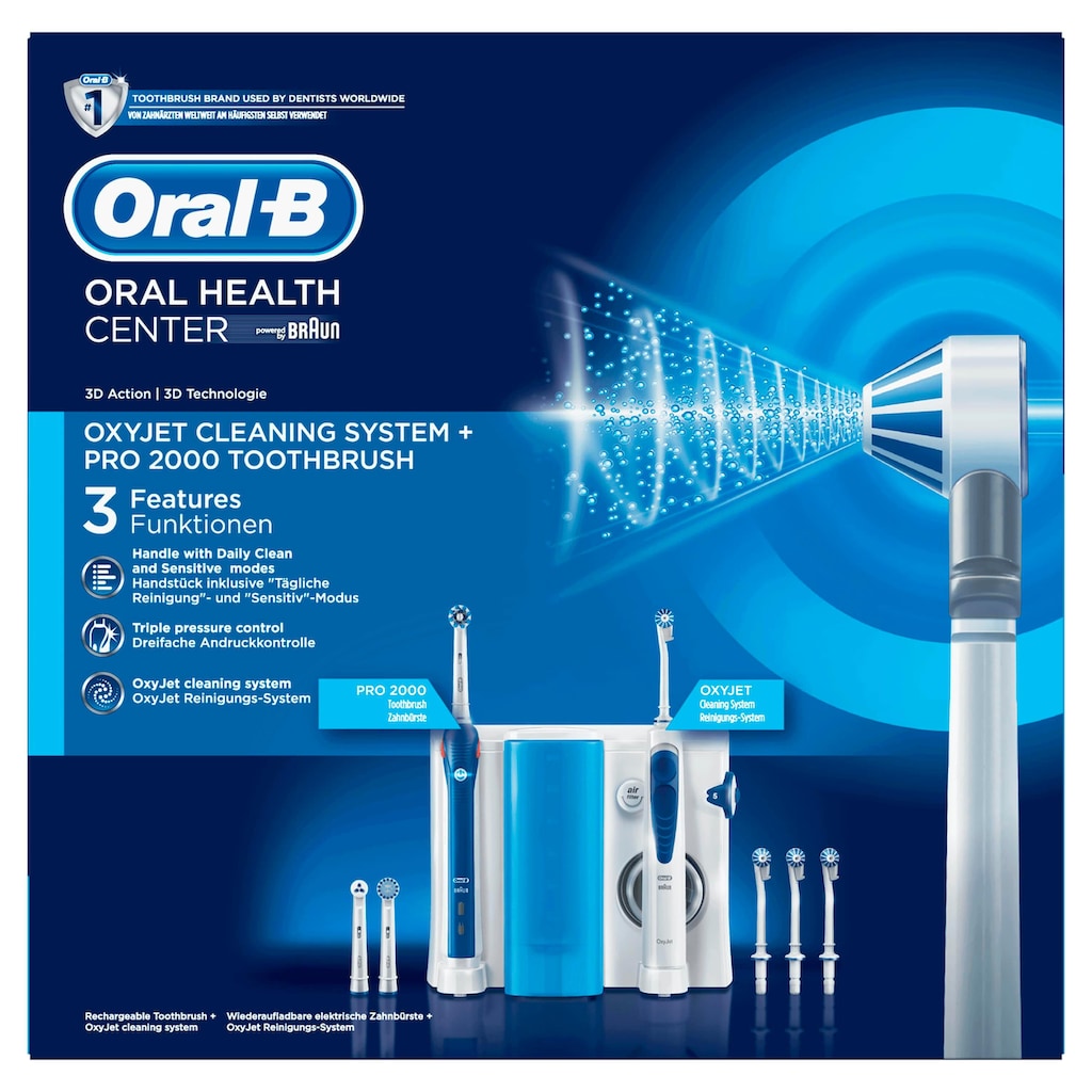 Oral-B Mundpflegecenter »OxyJet + PRO 2000«, (Set)