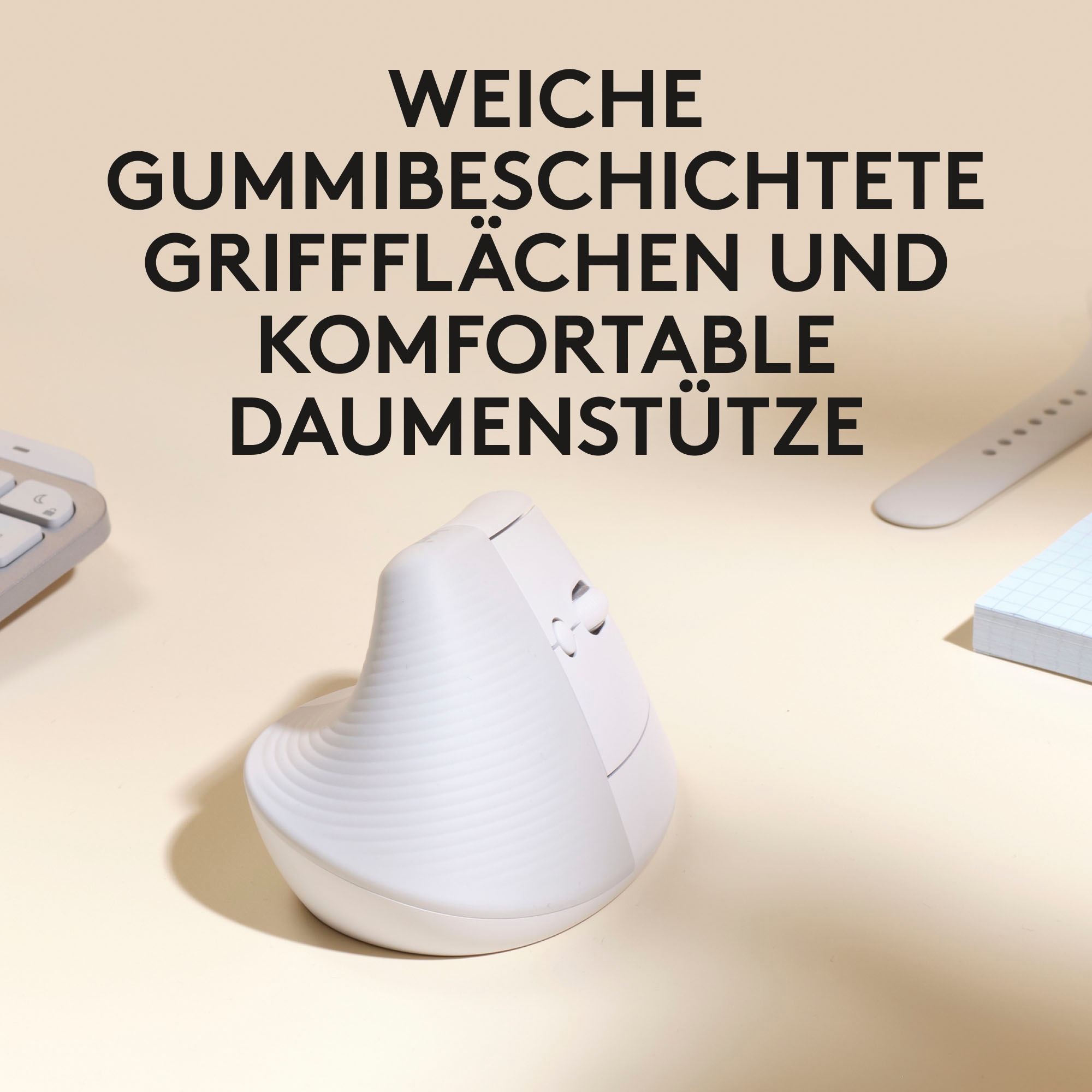 Logitech ergonomische Maus »Lift for Mac Vertical«, Bluetooth