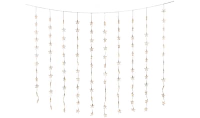 KONSTSMIDE LED-Lichtervorhang »Weihnachtsdeko«, 120 Sterne, 120 bernsteinfarbene Dioden kaufen