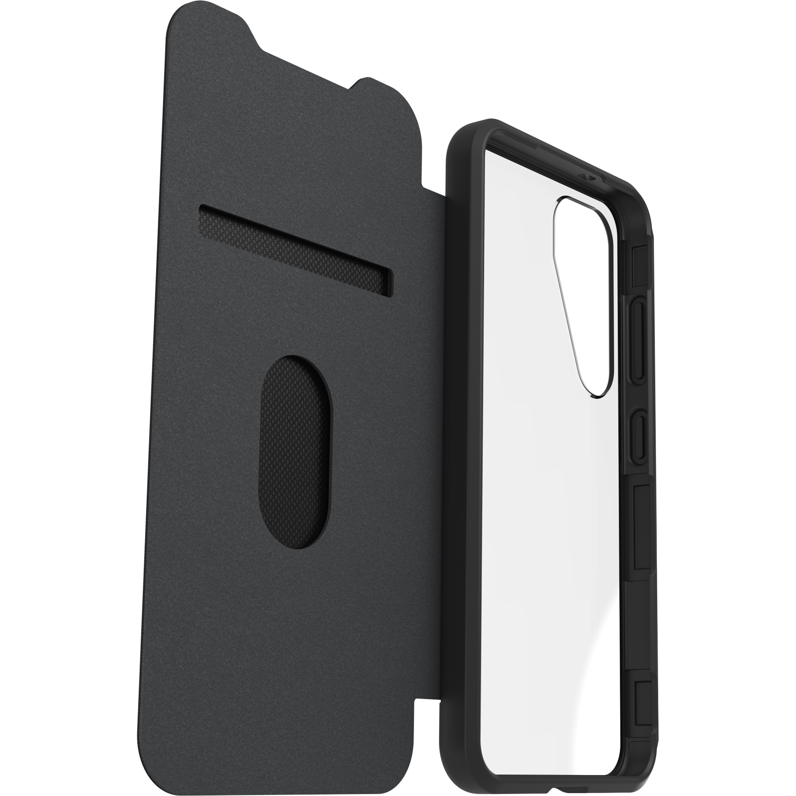 Otterbox Handyhülle »React Folio Samsung Galaxy S25 -clear/black«, Backcover, Schutzhülle, Handyschutzhülle, Case, Schutzcase, stoßfest