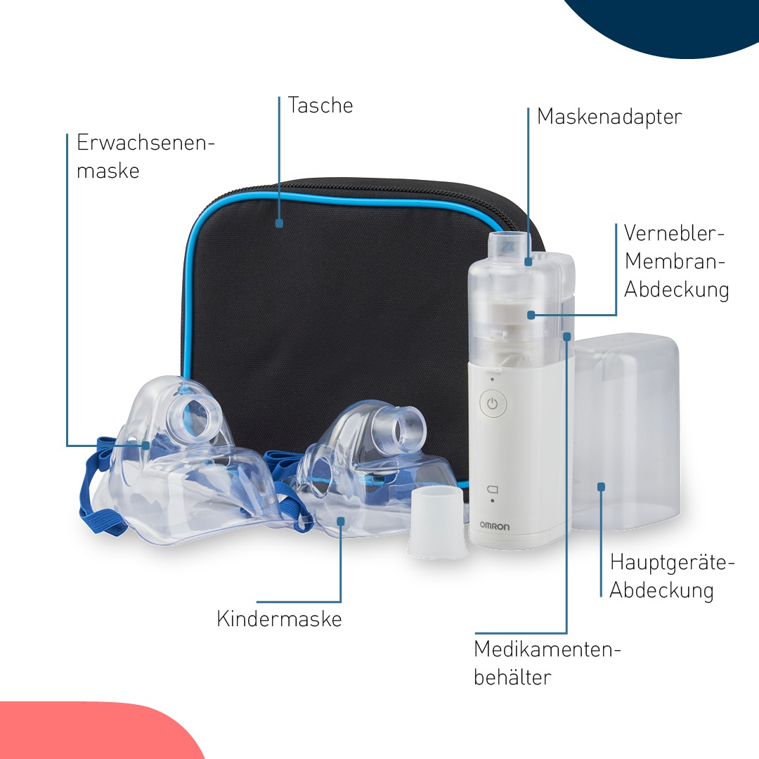 Omron Inhalationsgerät »NE-U100-E«, Tascheninhalator