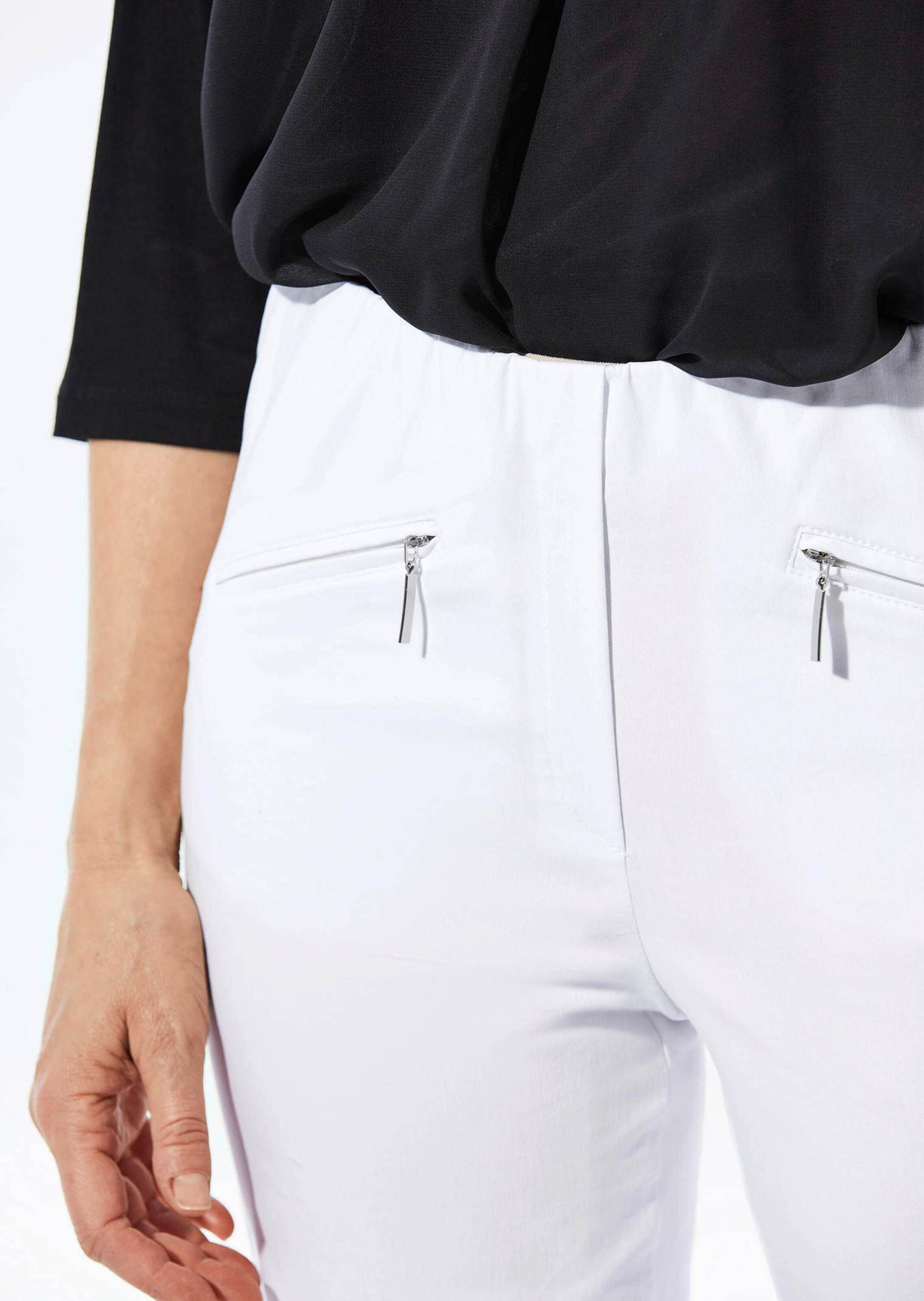 GOLDNER 7/8-Hose »Kurzgröße Stretchhose LOUISA, dehnbar & mit Taschen«