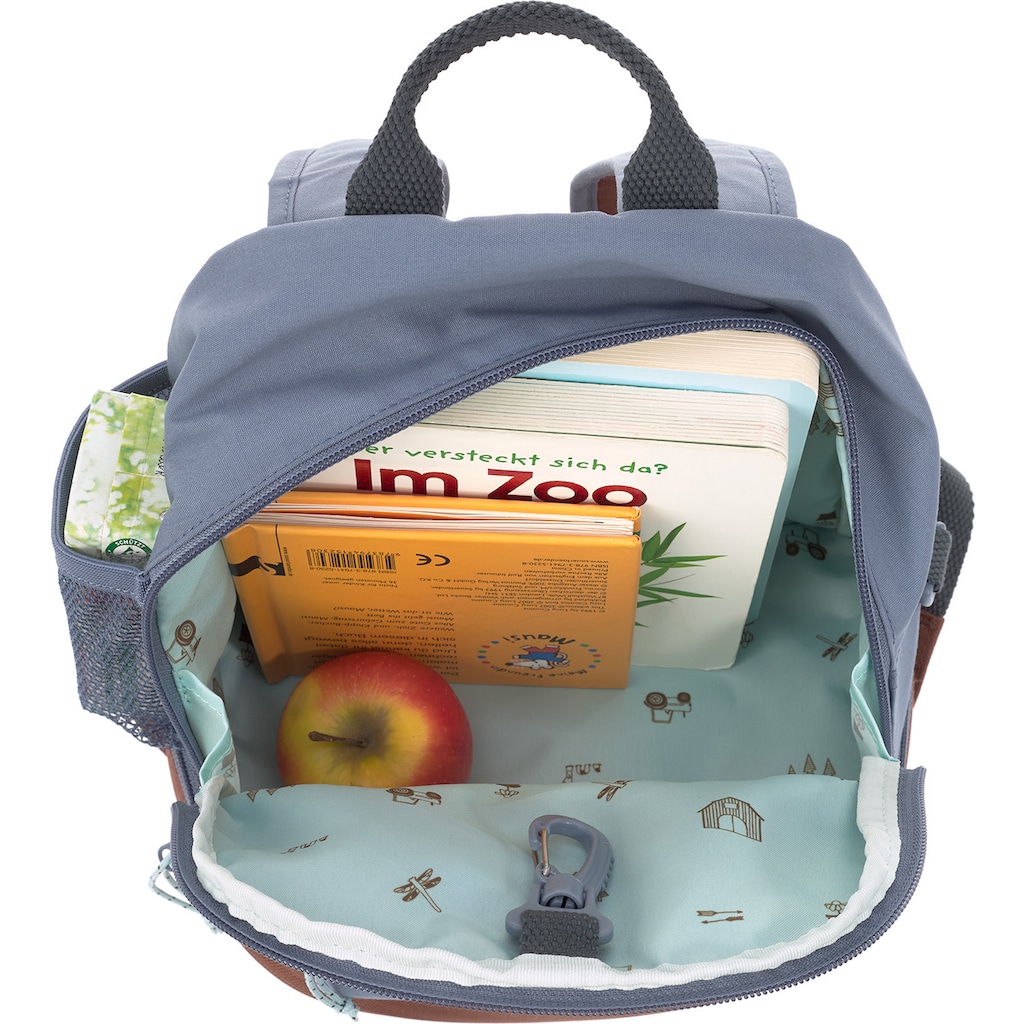 LÄSSIG Kinderrucksack »Adventure, Tractor, Mini Backpack«, Floureszierende Flächen, PETA-approved vegan