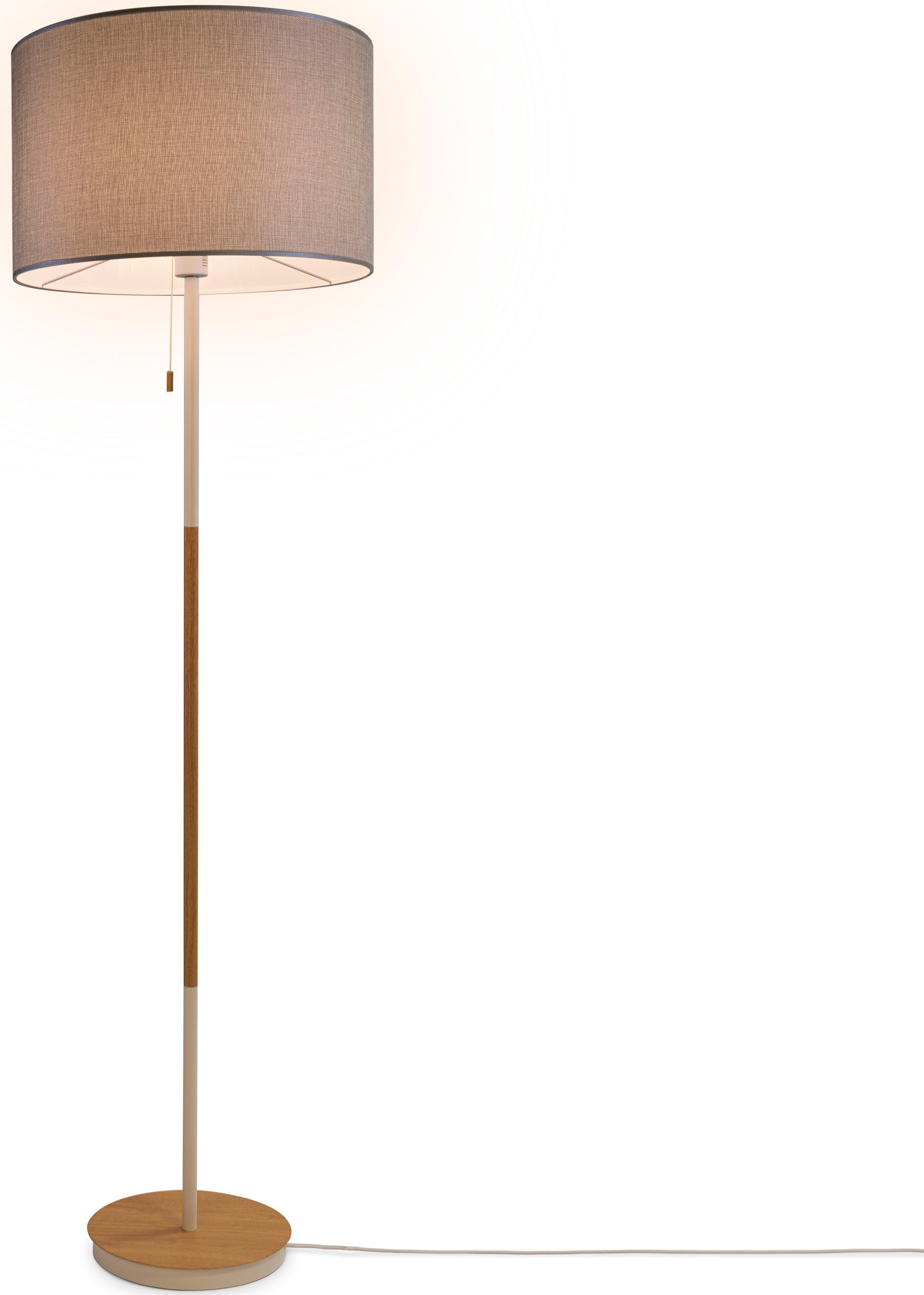 Paco Home Stehlampe »EK CA UNI COLOR«, Stoffschirm Wohnzimmer Skandi  Standleuchte E27 Einfarbig Stofflampe im OTTO Online Shop