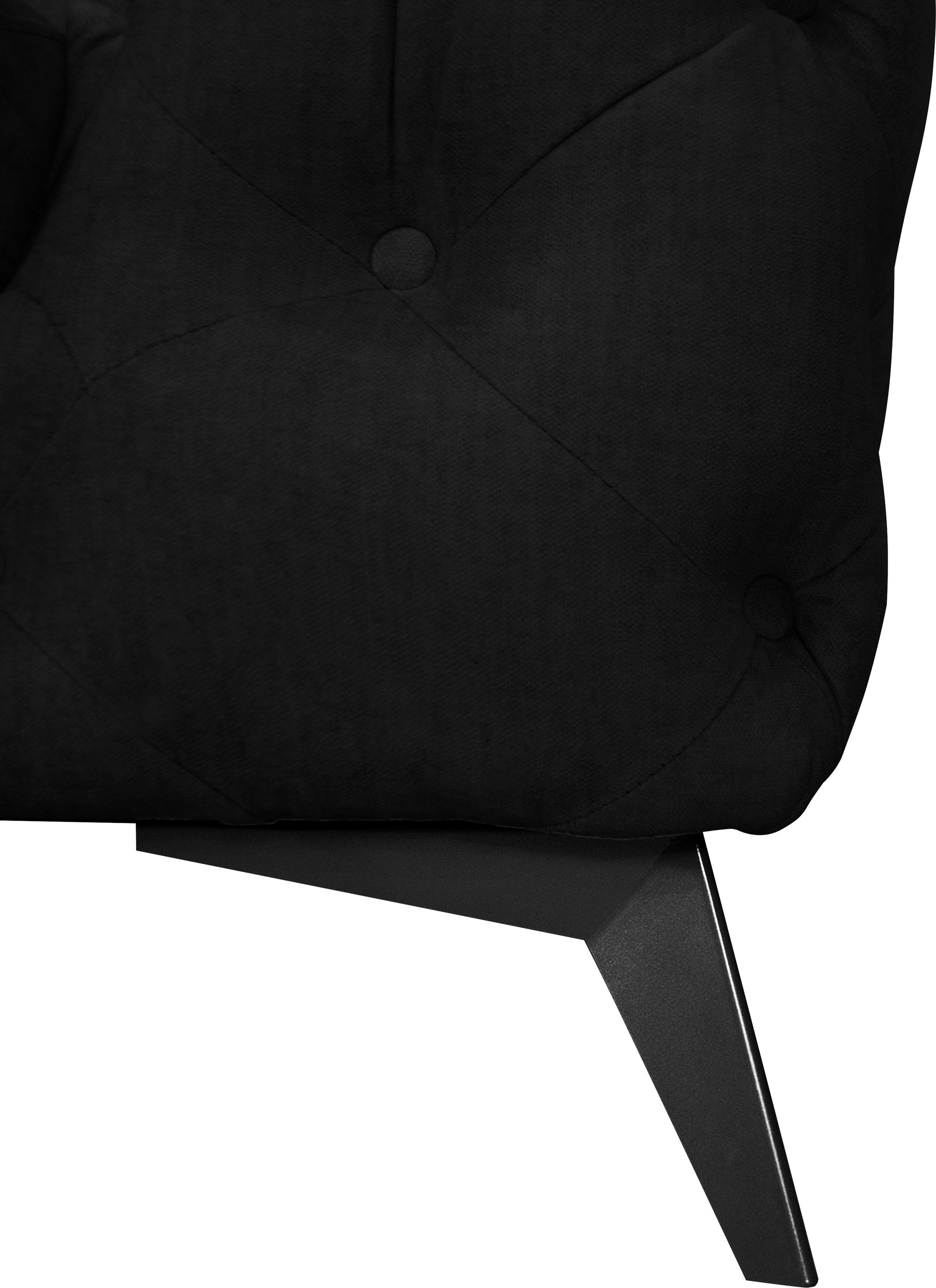 Leonique Chesterfield-Sofa »Glynis«, aufwändige Knopfheftung, moderne Chesterfield Optik, Fußfarbe wählbar