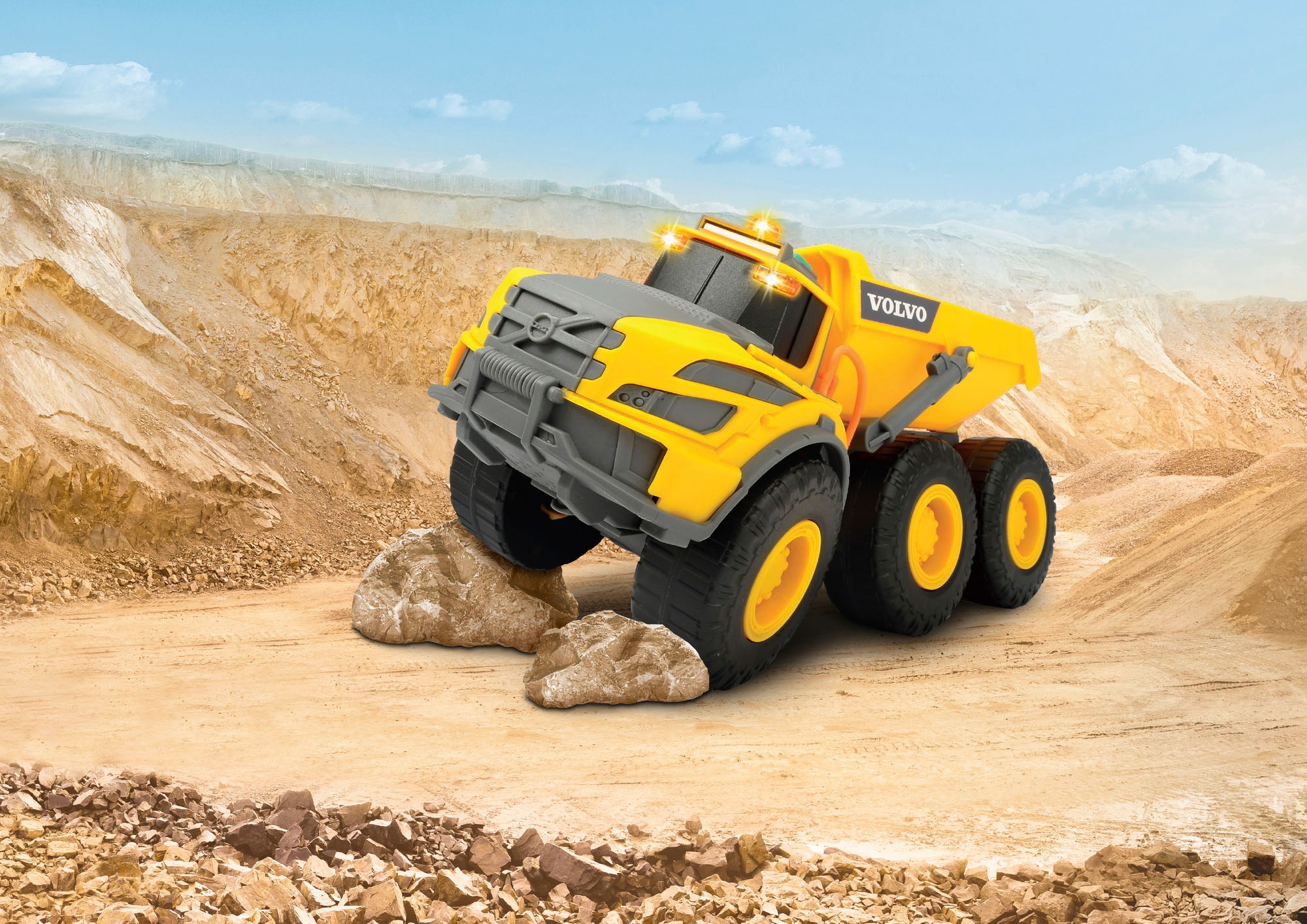 Dickie Toys Spielzeug-Kipper »Volvo Articulated Hauler«, mit Licht und Sound