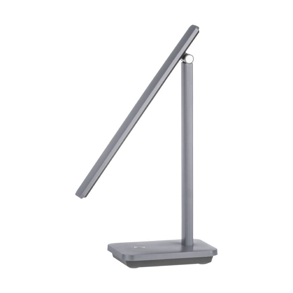 EGLO Tischleuchte »INIESTA LED Tischlampe, grau-schwarz, Touchsensor, dimmbar, USB«, 1 flammig, Leuchtmittel LED-Modul | LED fest integriert, Leselampe, Schreibtischlampe, 3-step CCT, Kopf verstellbar, 33x35x35cm