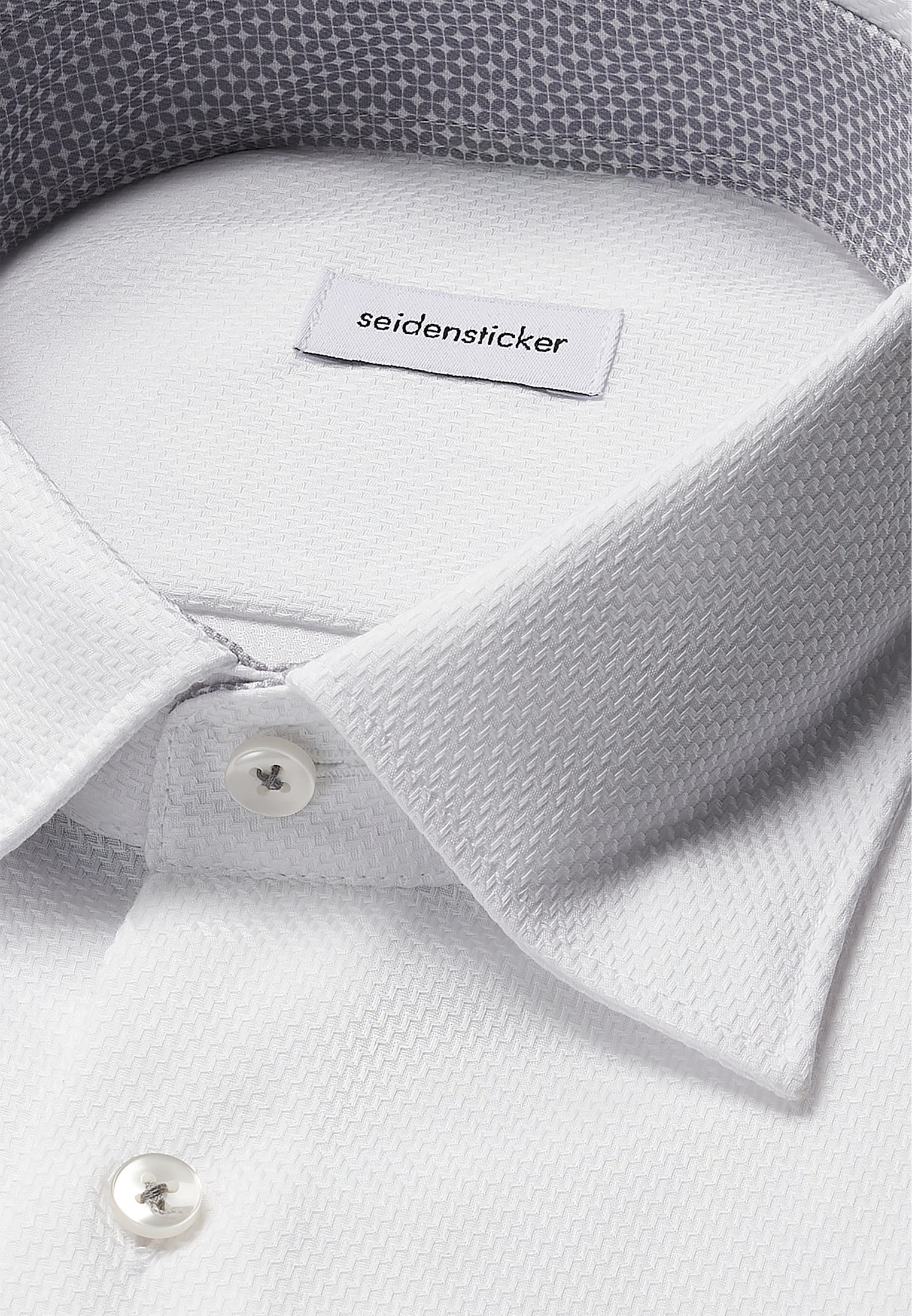 seidensticker Businesshemd »Schwarze Rose«, Comfort 1/1 Covered-Button-Down-Kragen Struktur